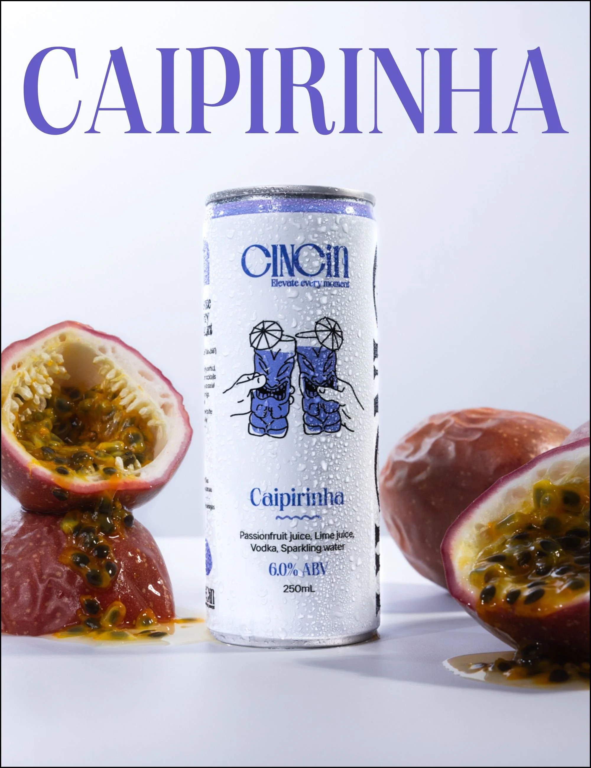 CINCiN Caipirinha passionfruit spritz cocktail can