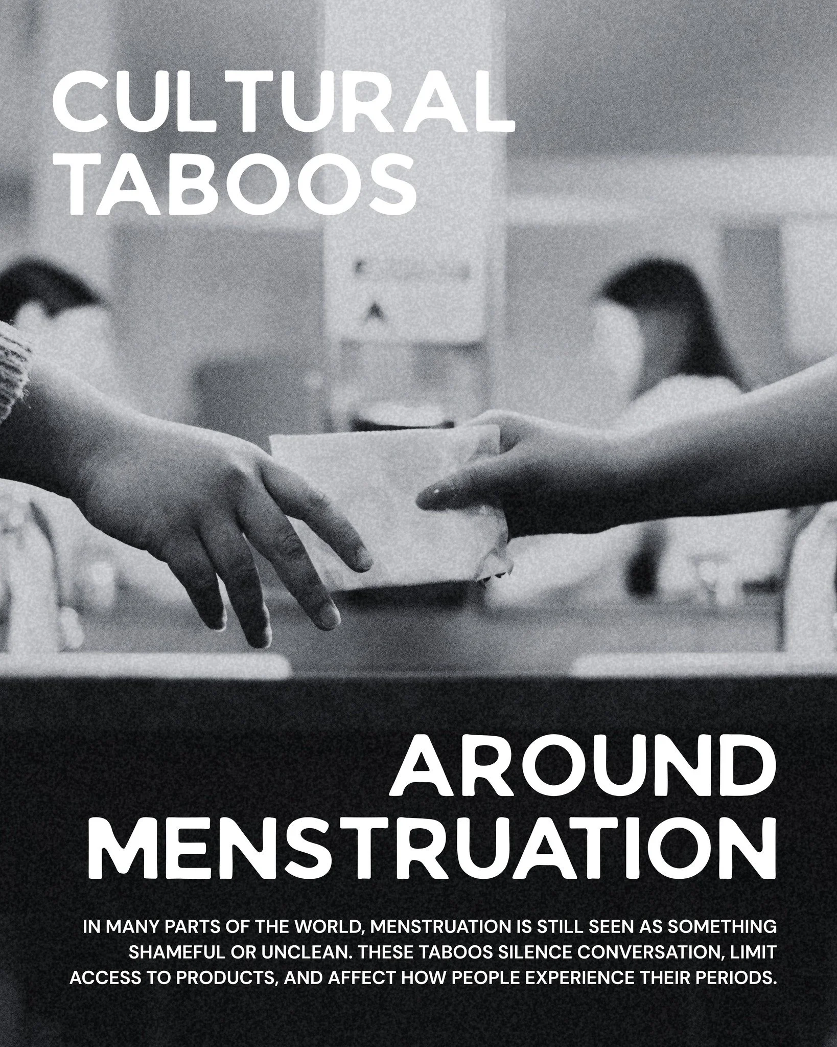 Cultural taboos around menstruation continue to harm millions by keeping the topic hidden and stigmatized. By normalizing the conversation, we create space for education, access, and dignity!

Talking about periods changes lives, and it starts with a