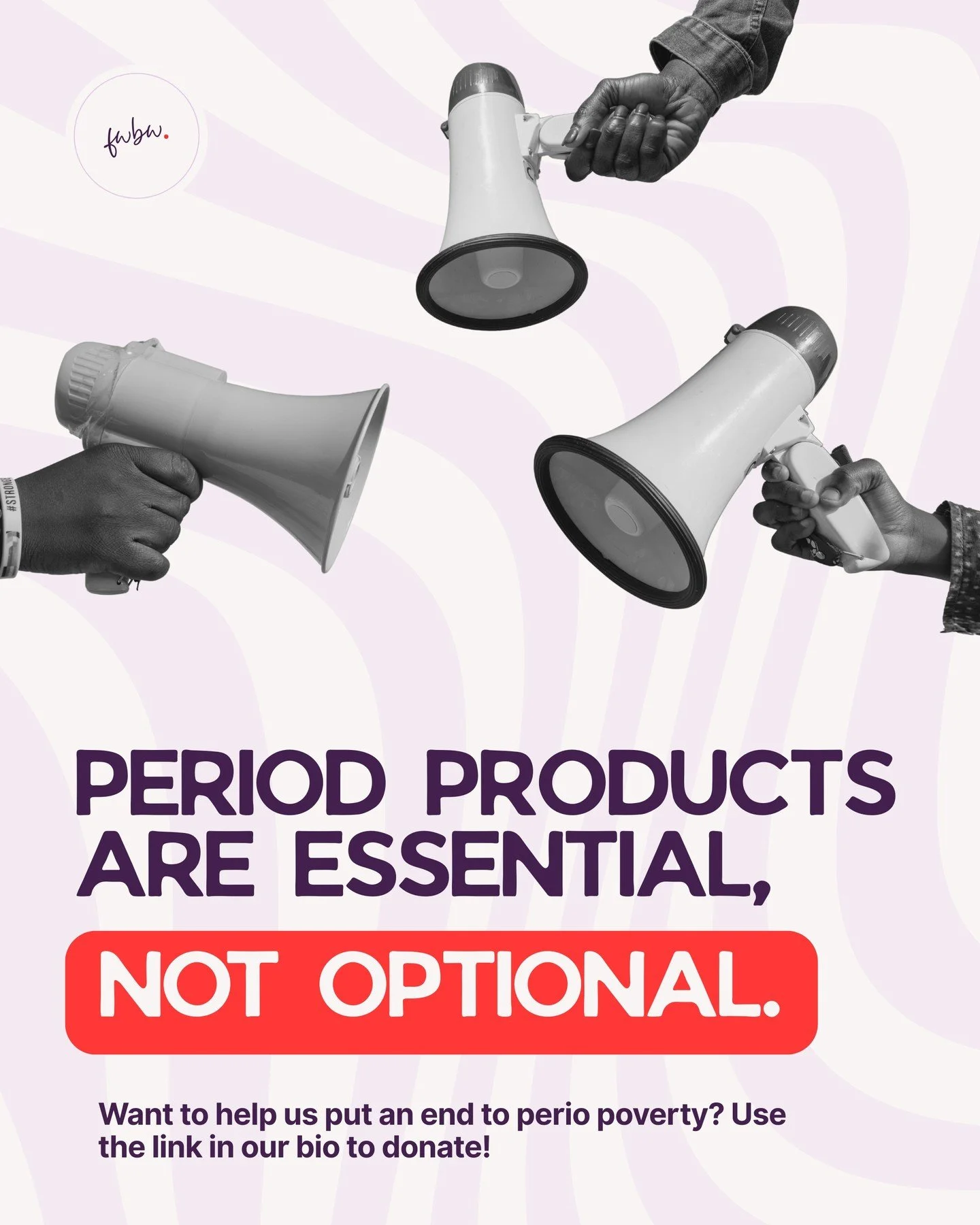 Essential. Dignified. Non-negotiable. Period.

Period products should be accessible to everyone. Giving Tuesday kicked off our week of giving, and we&rsquo;re keeping the momentum going.

Help us end period poverty! Please donate if you can❤️

#Givin