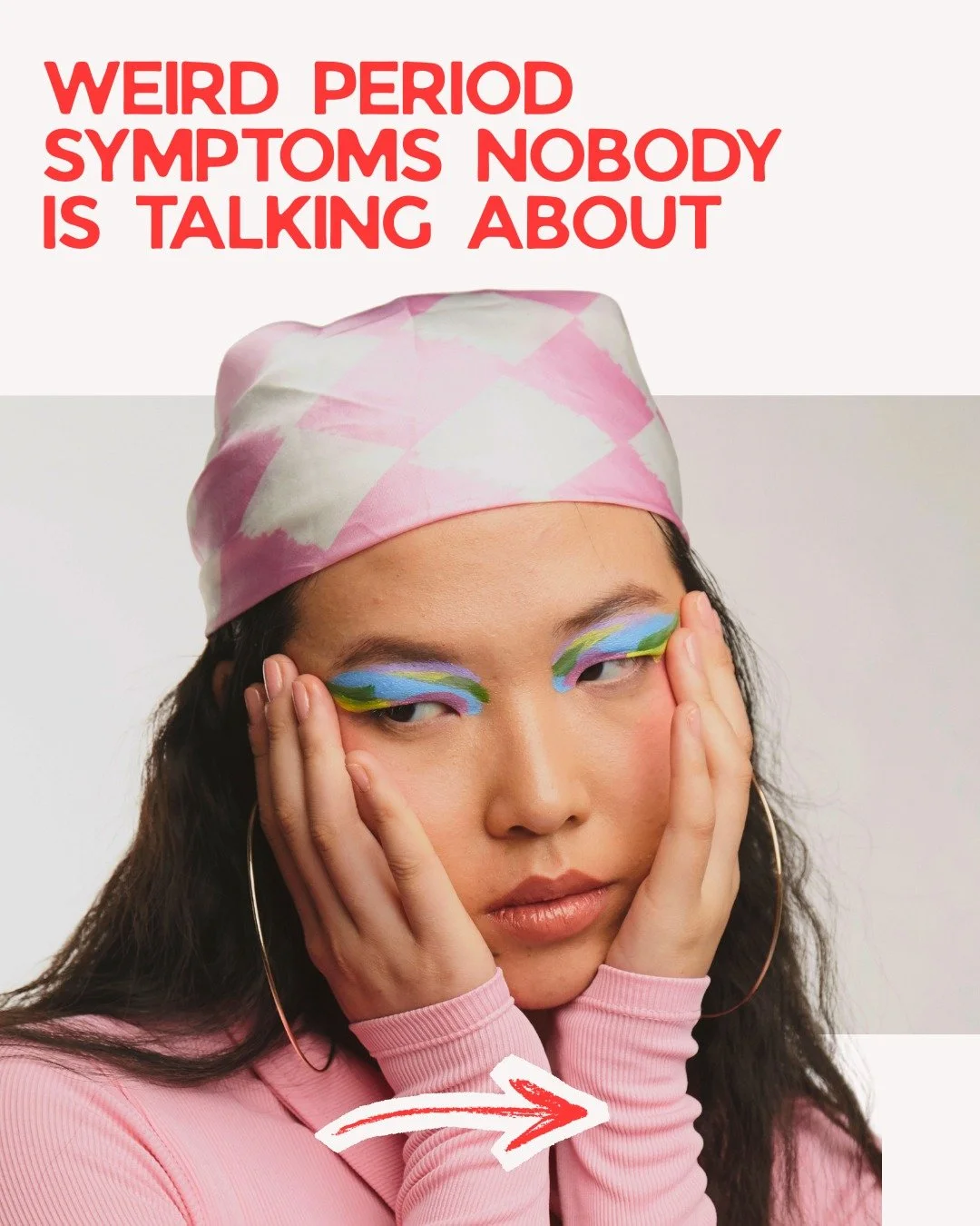 Periods can affect far more than cramps and bleeding. 

Hormonal changes throughout the menstrual cycle influence the immune system stem, digestion, skin, and energy levels. Many people experience symptoms like congestion, brain frog, digestive chanc