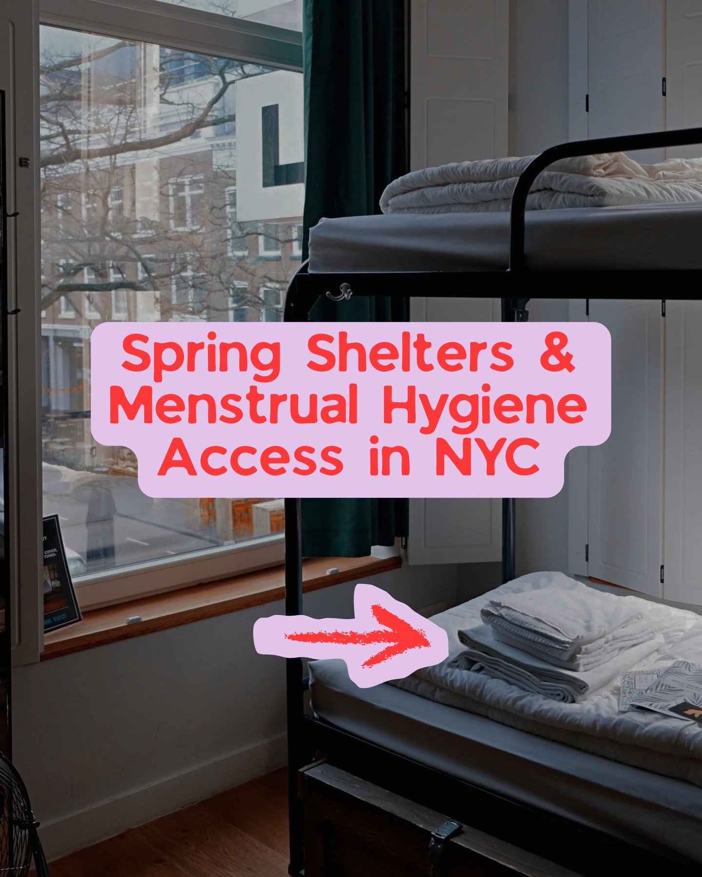Spring brings warmth, but for people in temporary shelters, it can also bring uncertainty about basic hygiene. 

Access to menstrual products, privacy, and clean bathrooms is often inconsistent, forcing many to improvise and face unnecessary stress. 