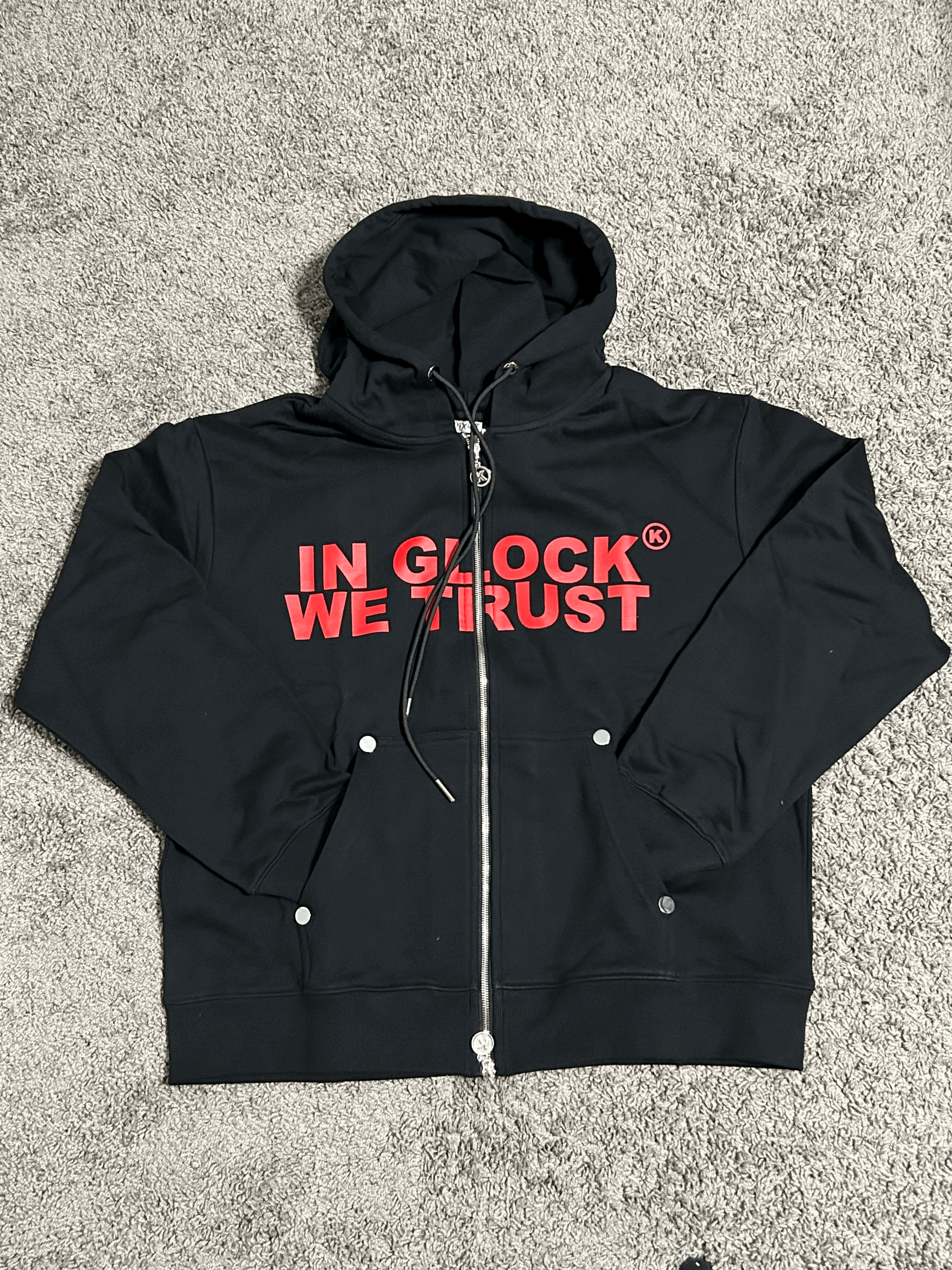 In Glock We Trust Zip-Up Hoodie
