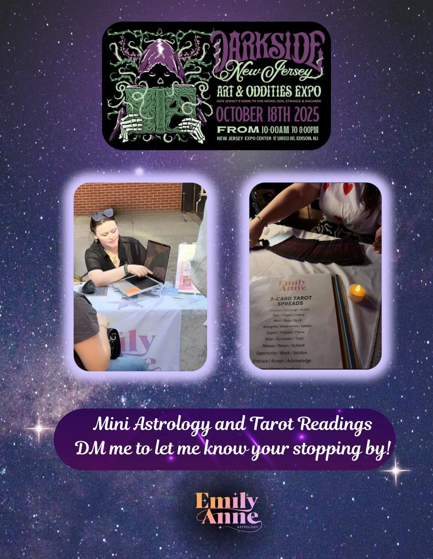 Excited to be back in Jersey for the @newjerseyoddities  October 18th from 10am-8 pm. 
I&rsquo;ll be doing mini Astrology and Tarot card readings- and yes the dowsing rods will be there too! 

DM me to let me know if you&rsquo;re heading down and if 