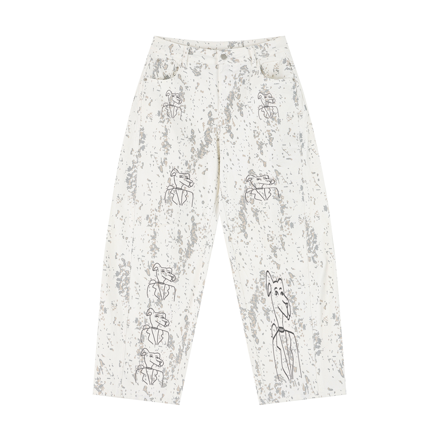 Splatter Barrel DogAllOver Pant