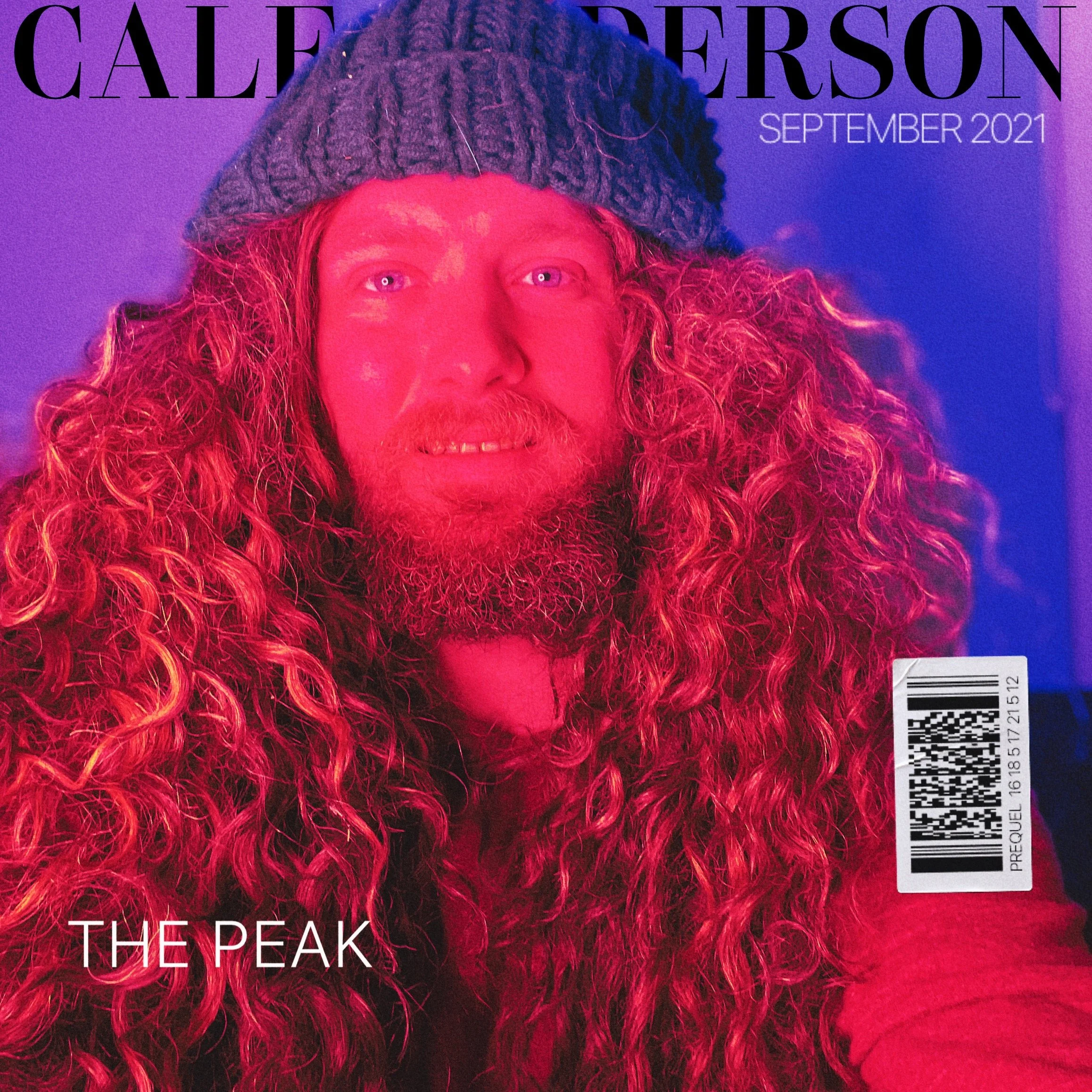 Cover of a magazine featuring a man with long, curly hair, a beard, and a beanie hat. The image has red and purple lighting effects. The magazine title appears to be in large letters at the top, with some text indicating September 2021. The words "TH