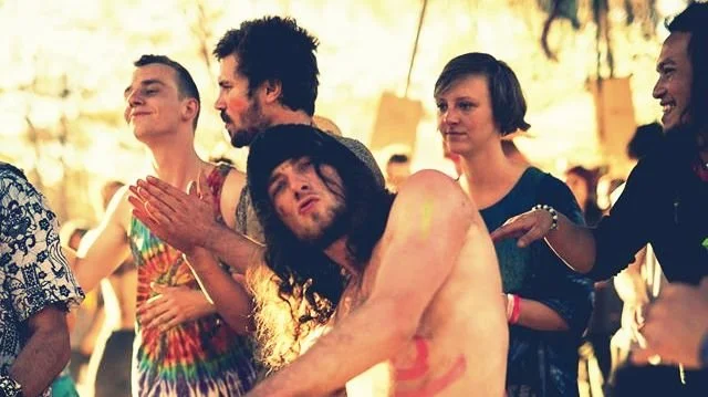 Cale Anderson dancing at Yemaya 2015