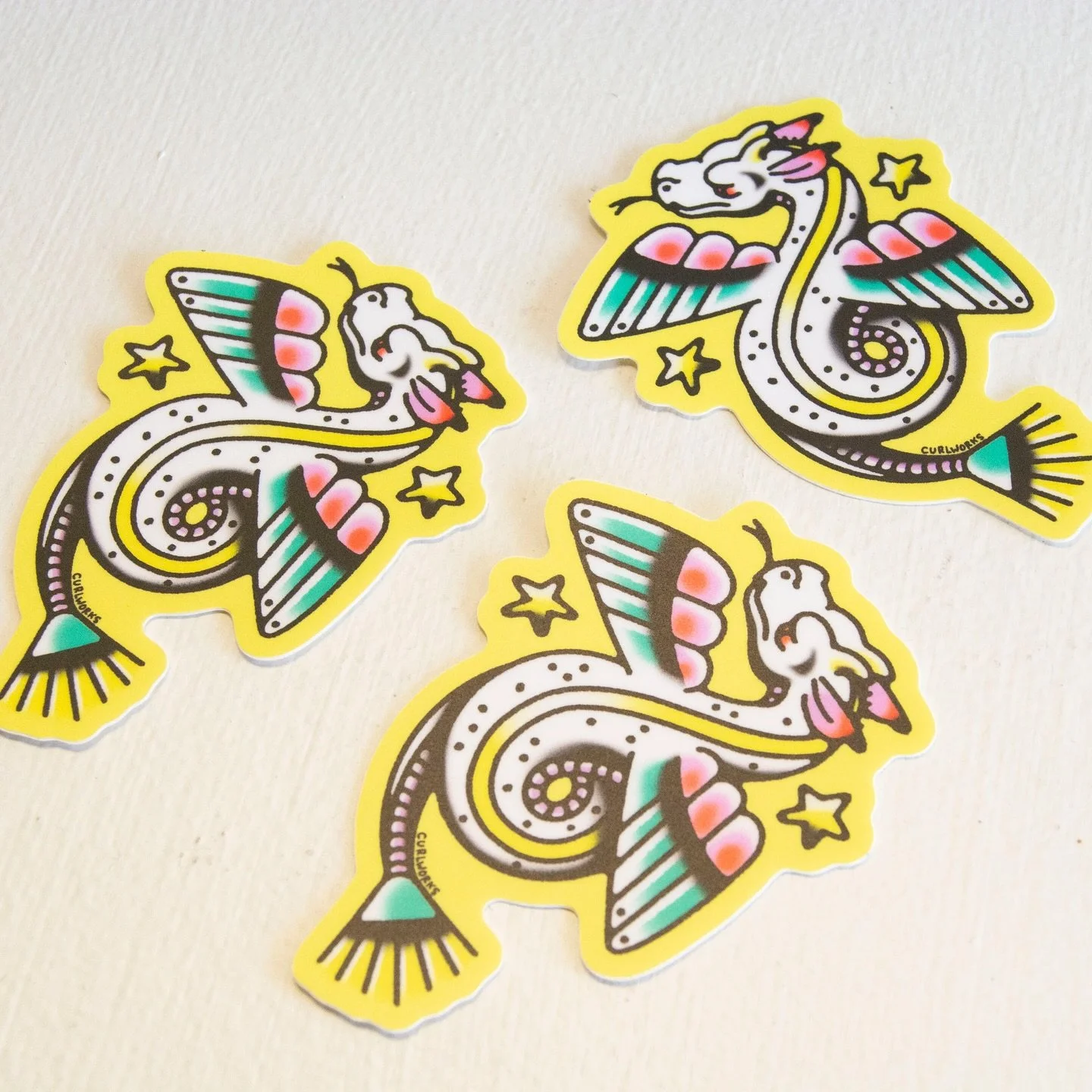 Is a dragon a cryptid? โจ
ANYWAY - we have a pop up tomorrow at the magical Wild Rumpus Books in Minneapolis! 
Thursday, Oct 23rd from 6pm - 8pm
In honor of their animal staff, here’s a Curlworks pigeon for Mo, a guppy for Mac Barnett(s)/Shaw