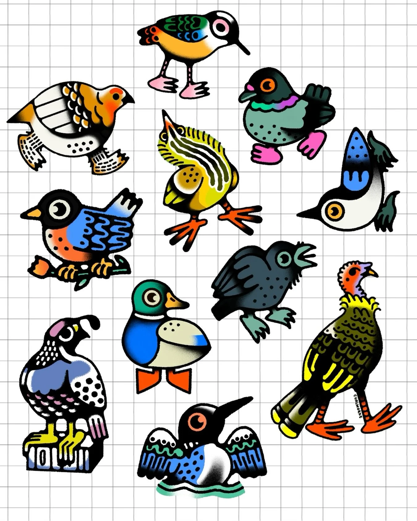 Hii do you want this as a sticker sheet?

#birds #bird #birds_4you #stickers #art #twincities