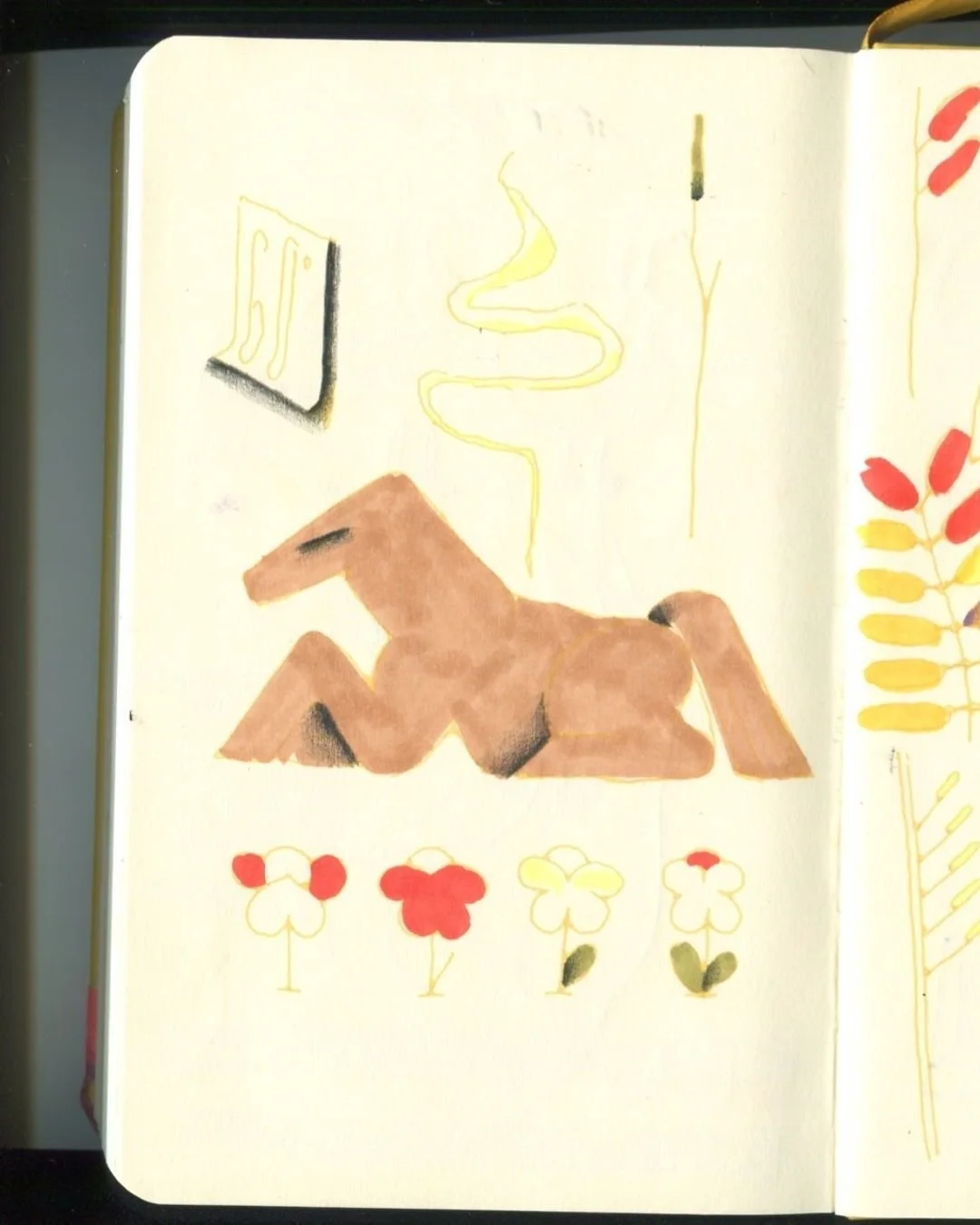 Random assortment today. A horse thing and some more pansies and leaves from a tree I was drawing when I had COVID in September . 

-

Reminder that we are on hiatus until Jan 5. See you then!