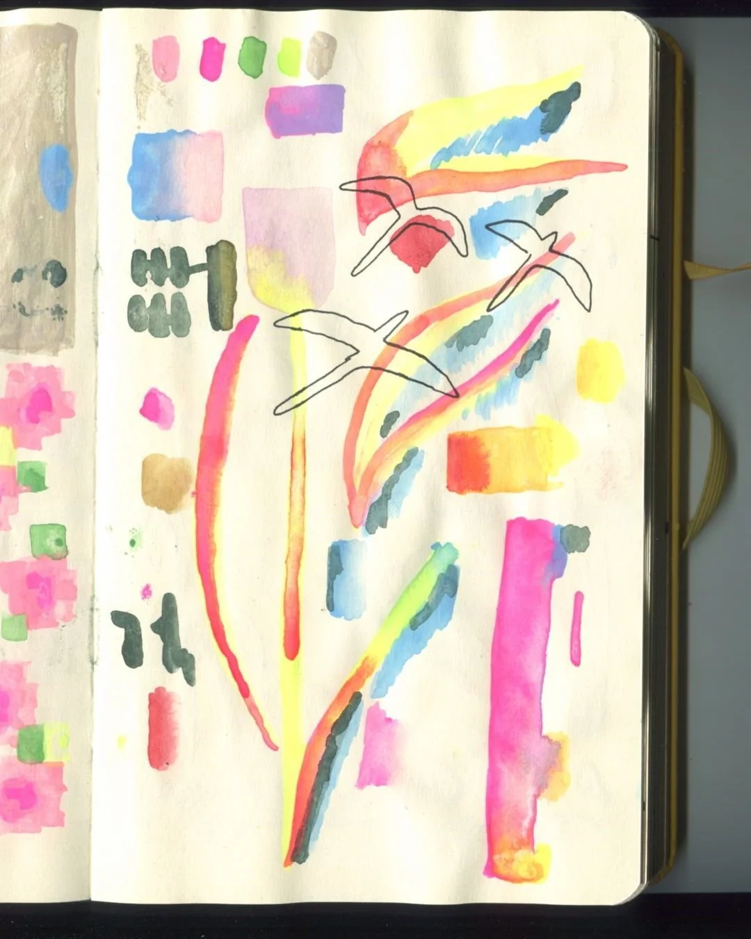 The pixelated flowers were inspired by a knit sweater Carrie Bradshaw was wearing somewhere in season 3 or 4 of Sex and the City. More watercolor and gouache stuff. 

- 

We'll be back in business Jan 5!