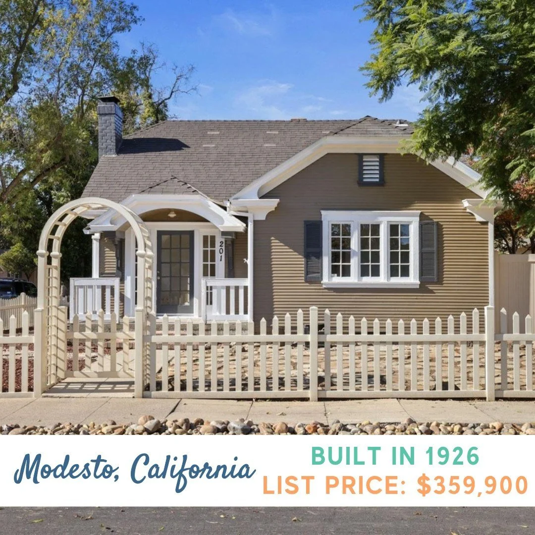 🏡 Is a home too small if it's yours? Small homes at small prices.✨ DM for full listing! ✨

📍 Modesto, California
⏳ Built in 1926
🛏️ 2 bedrooms
🛁  1 bathrooms
🏡  868 sq ft
💵 $359,900

Listing courtesy of Alvena Safar, CalPrime Realty

#TinyOldHo