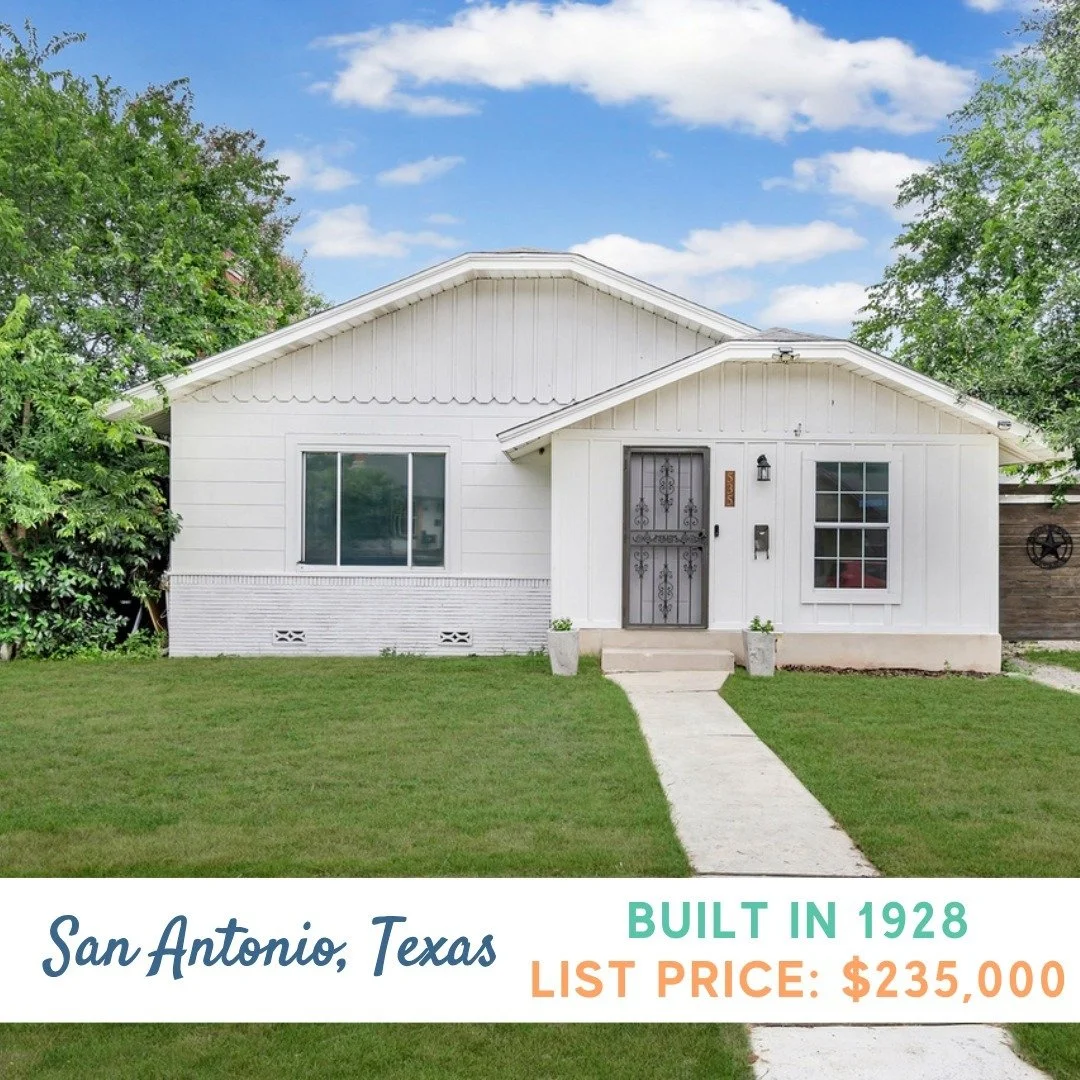 🏡 Is a home too small if it's yours? Small homes at small prices.✨ DM for full listing! ✨

📍 San Antonio, Texas
⏳ Built in 1928
🛏️ 2 bedrooms
🛁  1 bathrooms
🏡  931 sq ft
💵 $235,000

Listing courtesy of Tatiana Martinez, eXp Realty

#TinyOldHome