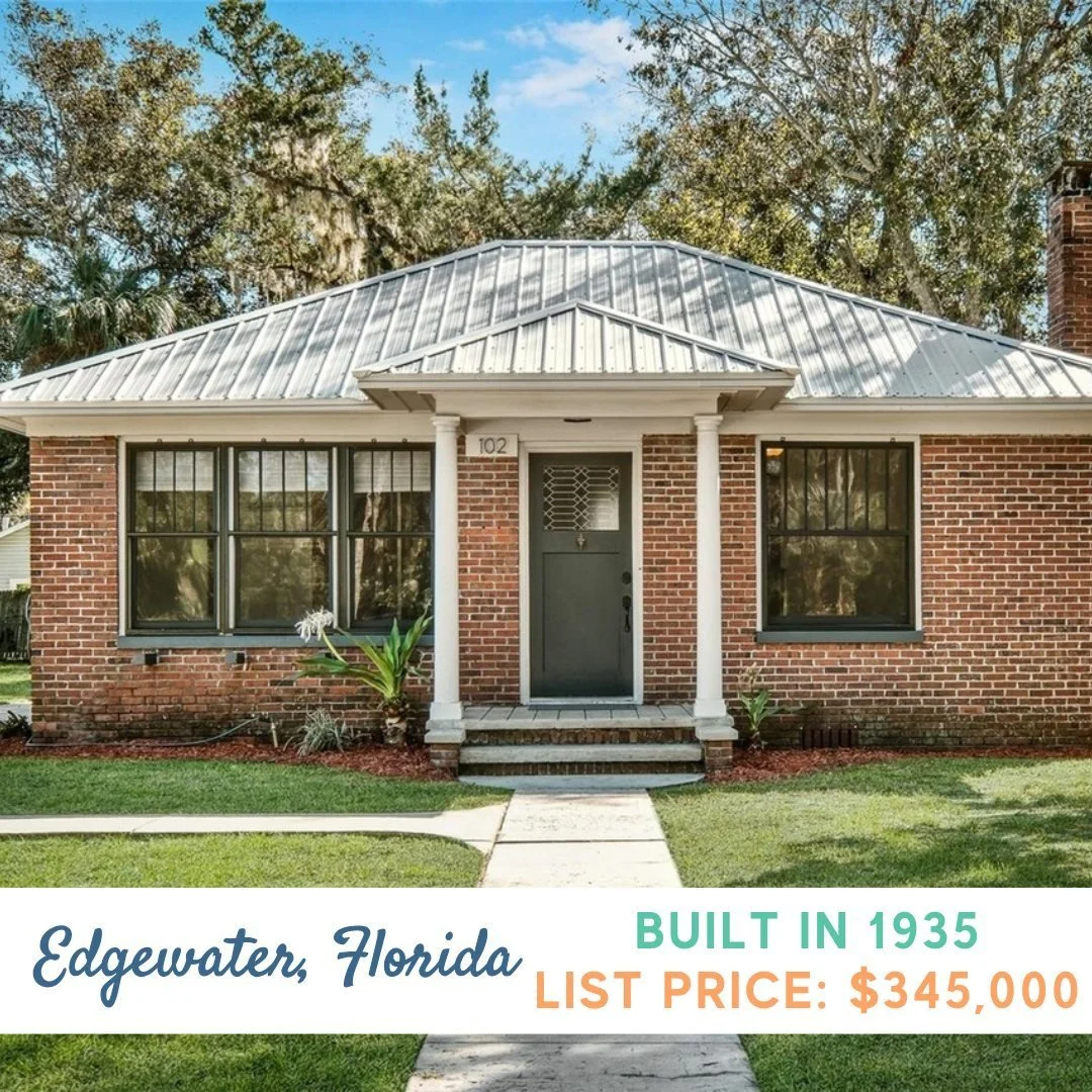🏡 Is a home too small if it's yours? Small homes at small prices.✨ DM for full listing! ✨

📍 Edgewater, Florida
⏳ Built in 1935
🛏️ 2 bedrooms
🛁  1 bathrooms
🏡  801 sq ft
💵 $345,000

Listing courtesy of Margie Lints, Magnolia Properties

#TinyOl