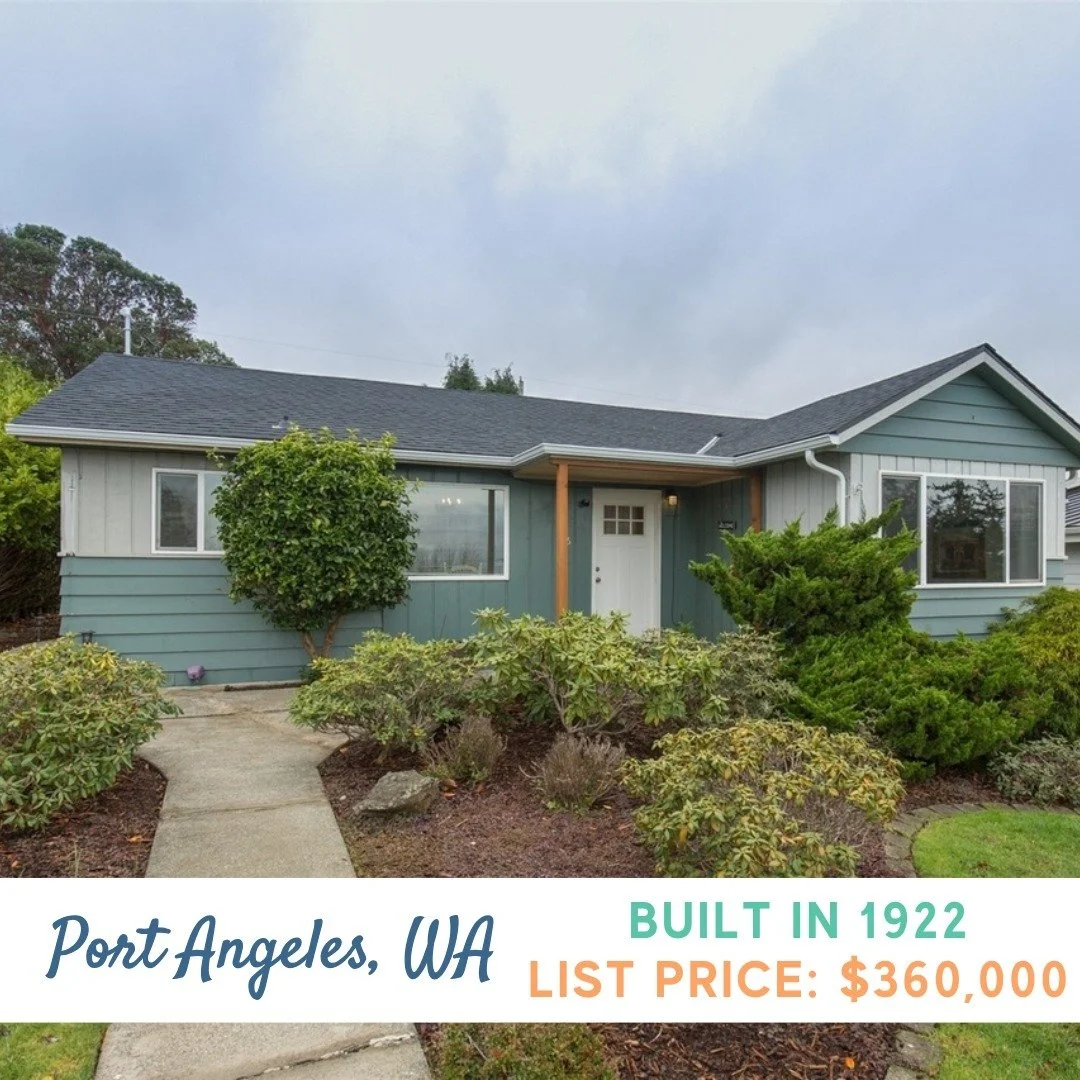 🏡 Is a home too small if it's yours? Small homes at small prices.✨ DM for full listing! ✨

📍 Port Angeles, Washington
⏳ Built in 1922
🛏️ 2 bedrooms
🛁  1 bathrooms
🏡  848 sq ft
💵 $360,000

Listing courtesy of Jen Rubinowitz, Coldwell Banker Best