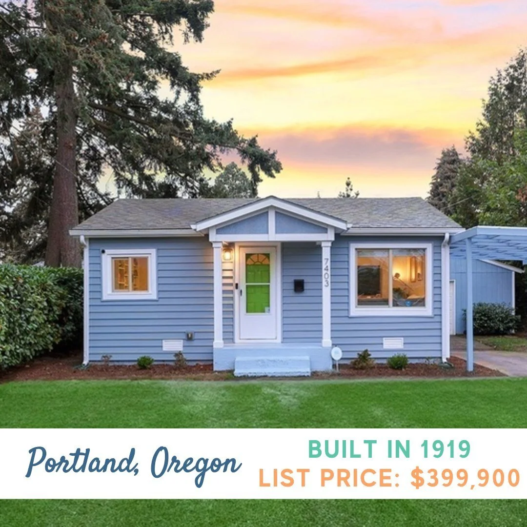 🏡 Is a home too small if it's yours? Small homes at small prices.✨ DM for full listing! ✨

📍 Portland, Oregon
⏳ Built in 1919
🛏️ 2 bedrooms
🛁 1 bathrooms
🏡  831 sq ft
💵 $399,900

Listing courtesy of Ashley Bronson, Cascade Hasson Sotheby's Inte