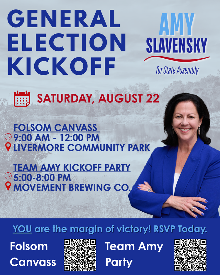 Amy Slavensky - Folsom Canvass and General Election Kickoff
