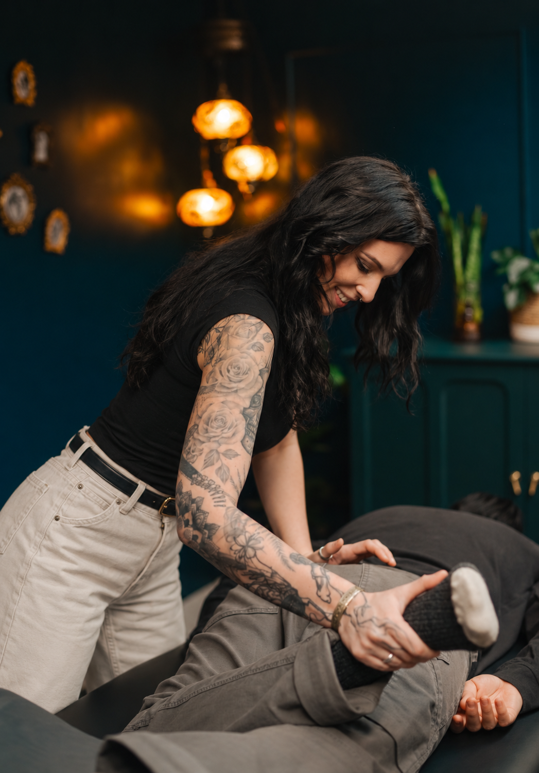 Osteopathy treatment for neck and head tension at The Den Wellness Collective in Vancouver