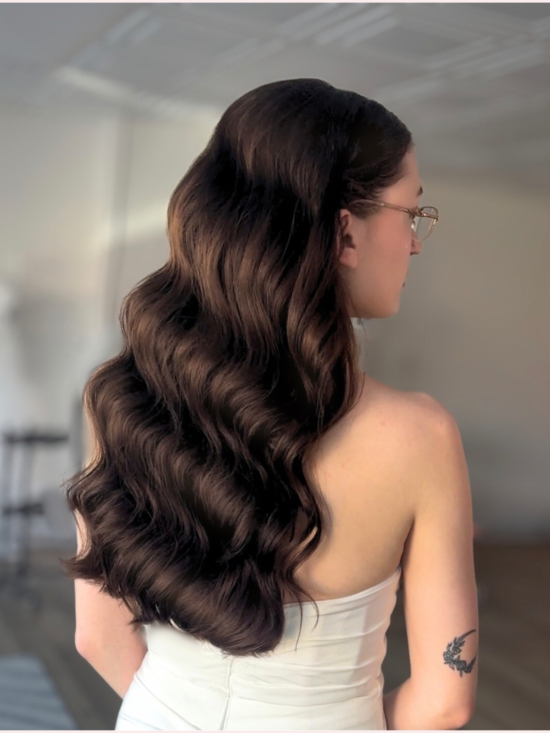 bridal hollywood waves