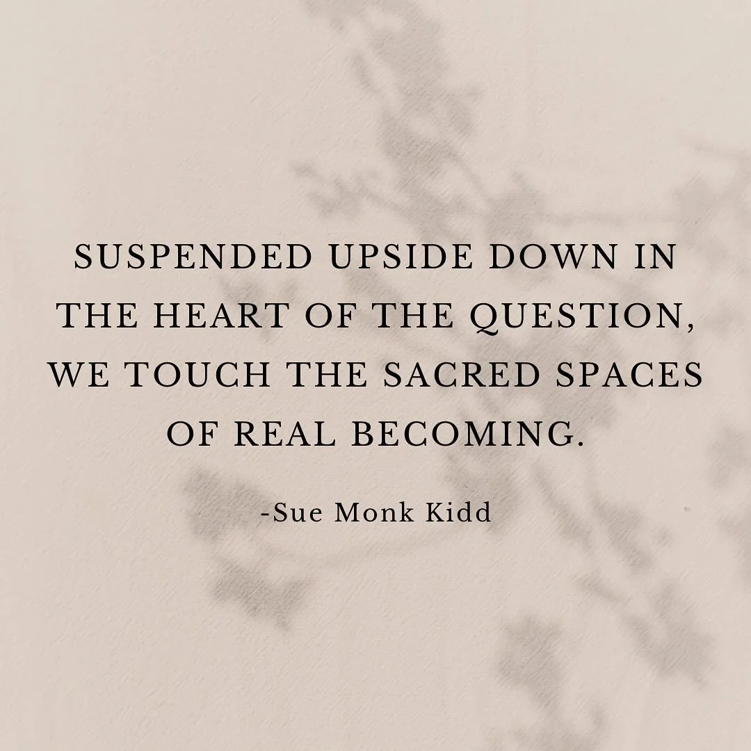 I started reading a new book today by Sue Monk Kidd - it&rsquo;s an autobiographical story of becoming - as experienced through what some might call a &ldquo;mid-life crisis&rdquo; - but, she put it so beautifully, as a beckoning of sorts-  from the 
