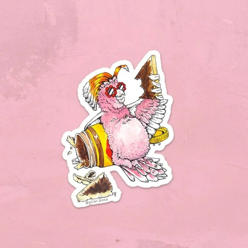 PILAR+BASA_stickers+DPWYF_COCKATOO_textured+backgroundPACK.jpg