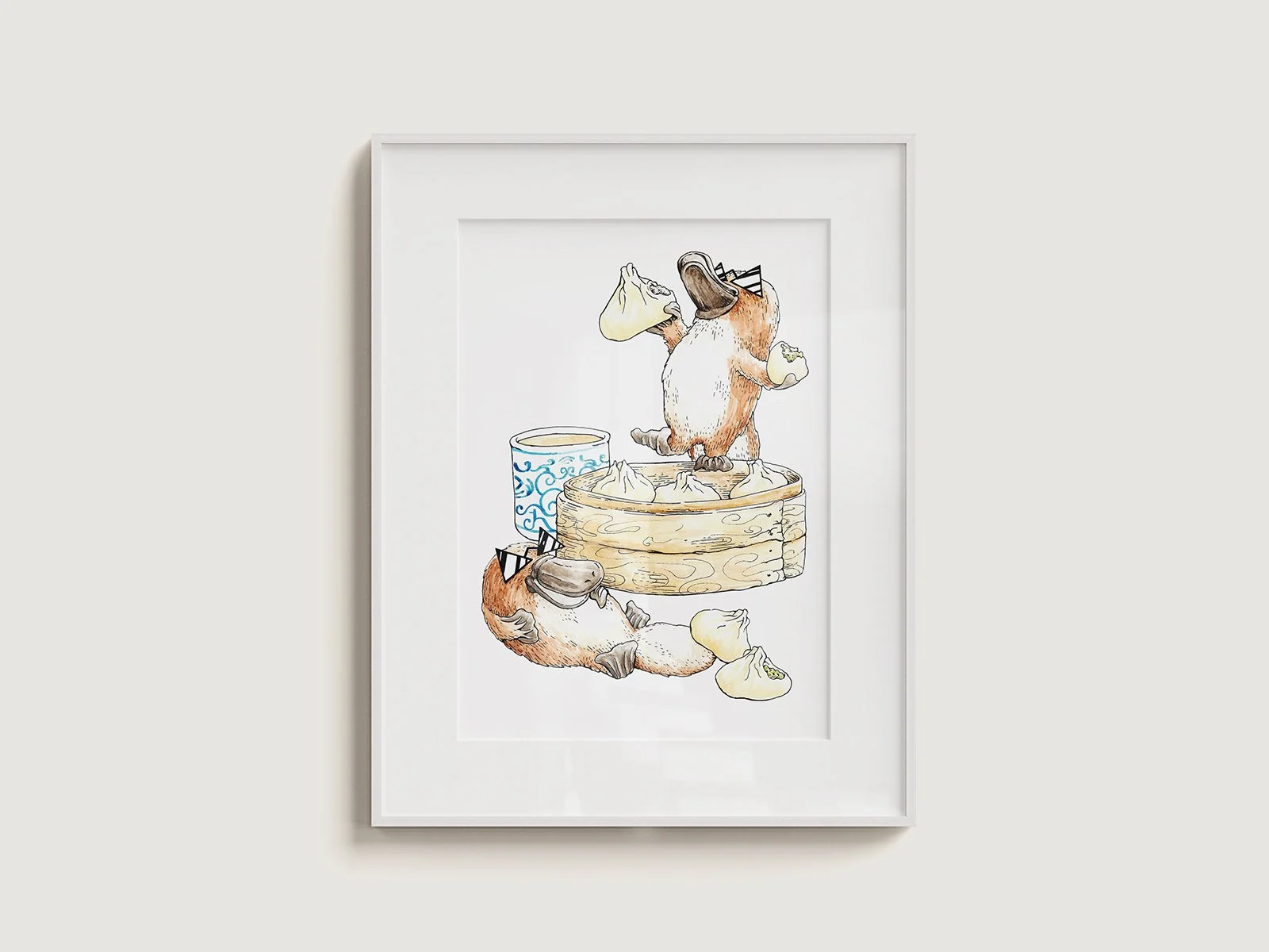 DPWYF_PLATYPUS DUMPLINGS_Art Print_MOCKUP_framed flat.jpg