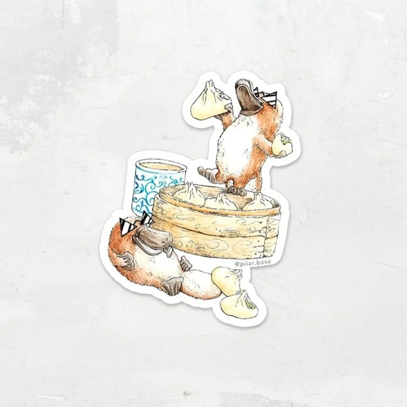 PILAR+BASA_stickers+DPWYF_PLATYPUS_textured+backgroundPACK.jpg