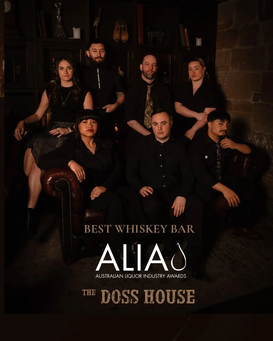 We&rsquo;re proud to share that The Doss House was named Best Whiskey Bar in Australia at the ALIAs on Wednesday night 🥃

After seven years of nominations, on the 8th year we finally brought it home - and it means the world to our team. Every bottle