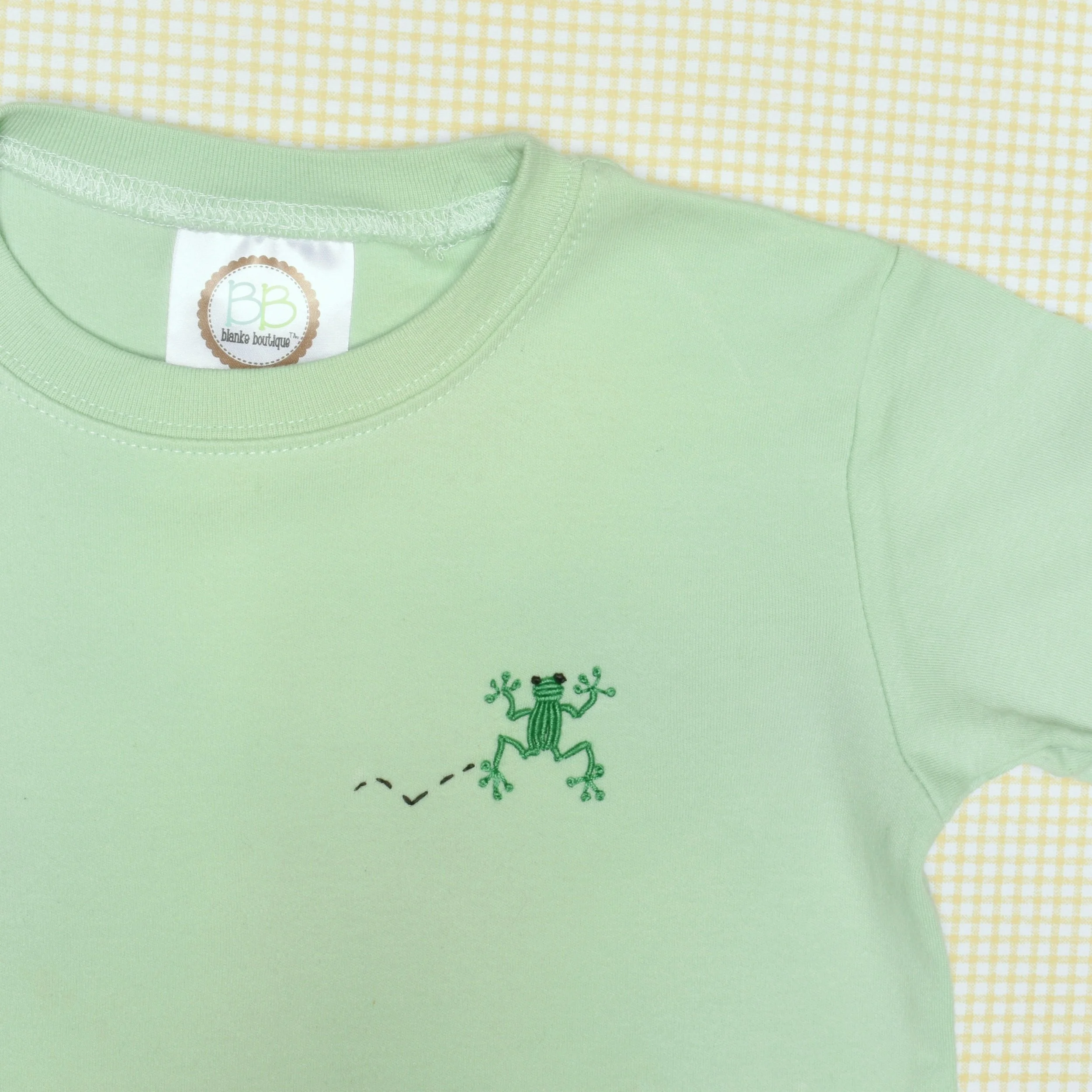 Hand Embroidered Frog Tee