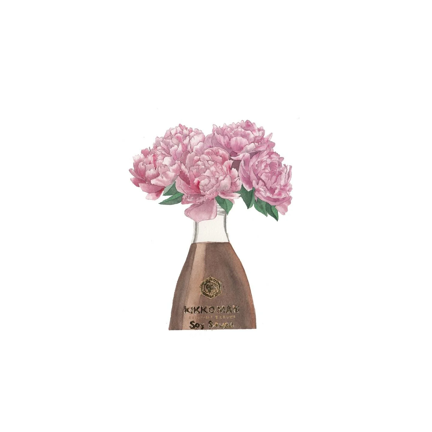 UNAMI BLOOM 

#incognitoartshow2025 #peony #bloom #unami #kikkoman #soysauce #watercolour #windsorandnewton