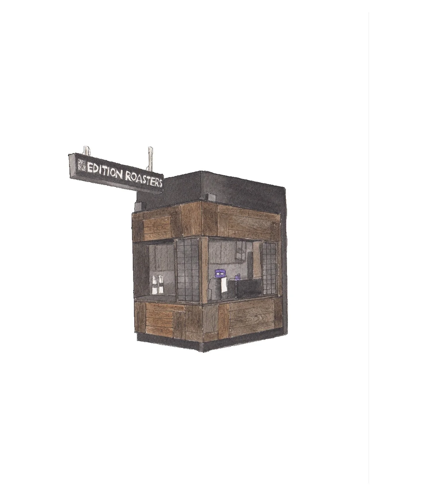 @editionroasters 

Looking to commission a painting of your childhood home? Wedding venue? First date? Send a DM for more information 

#editionroasters #coffee #matcha #painting #watercolour #windsorandnewton #commission