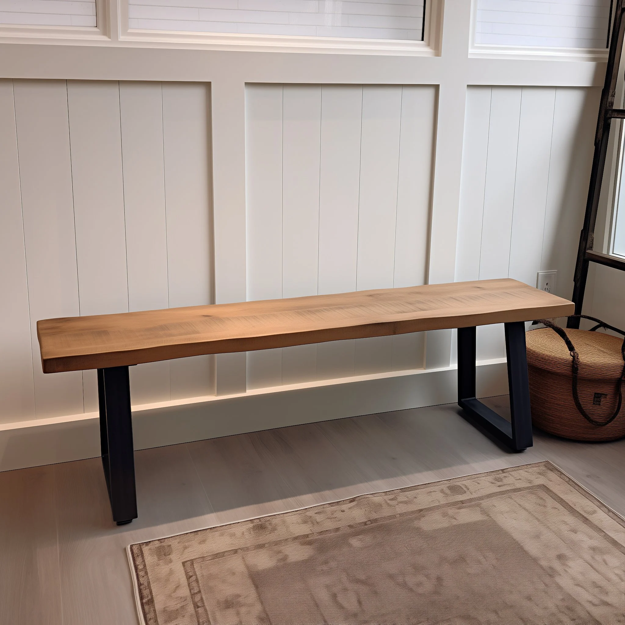 Handmade Rustic Wood Bench — Timber & Whiskey