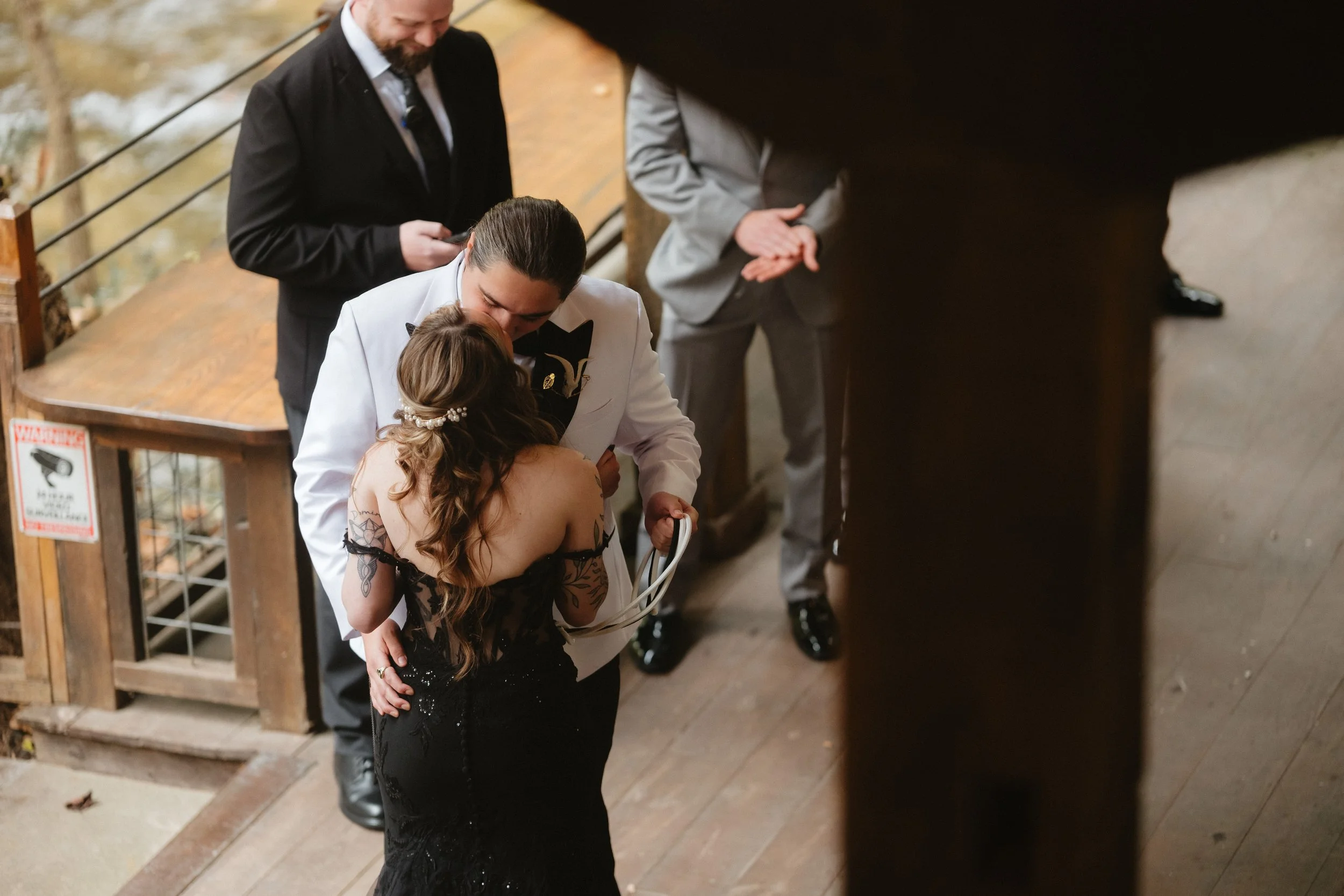 Drumore Mill Wedding Venue, Drumore, PA couple kiss.jpg