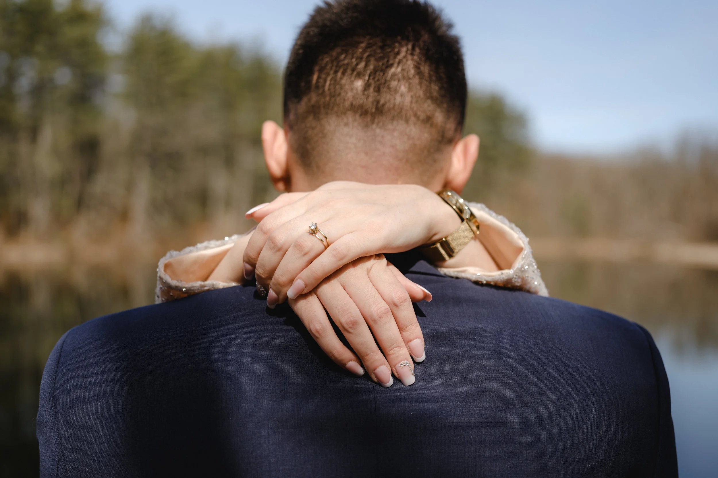 married couple wedding photos
