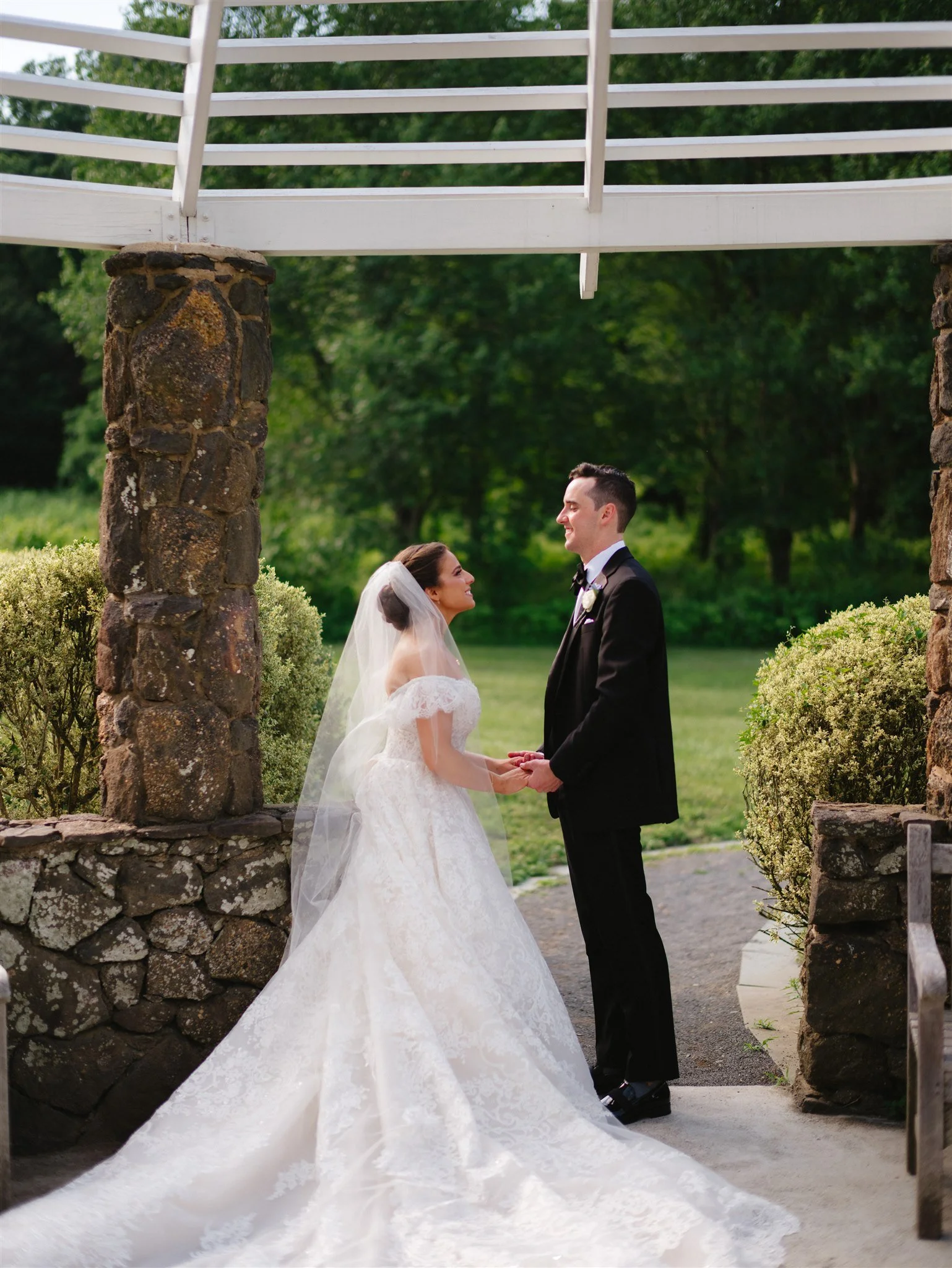 The Palace at Somerset Park-Somerset, NJ-bride and groom outdoors.jpg