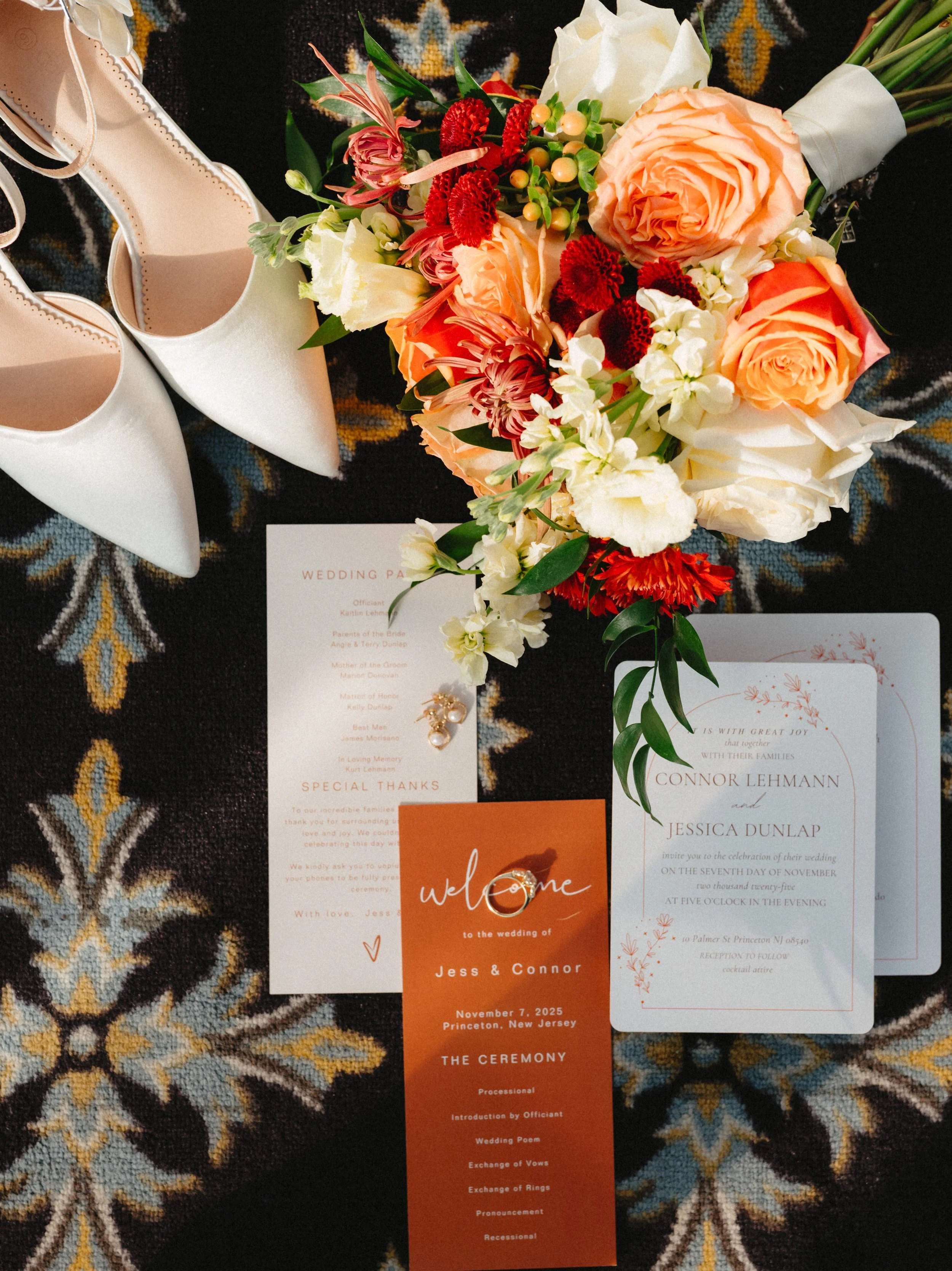 NASSAU INN PRINCETON NJ Venue-bridal flowers -bride shoes-wedding vows.jpg