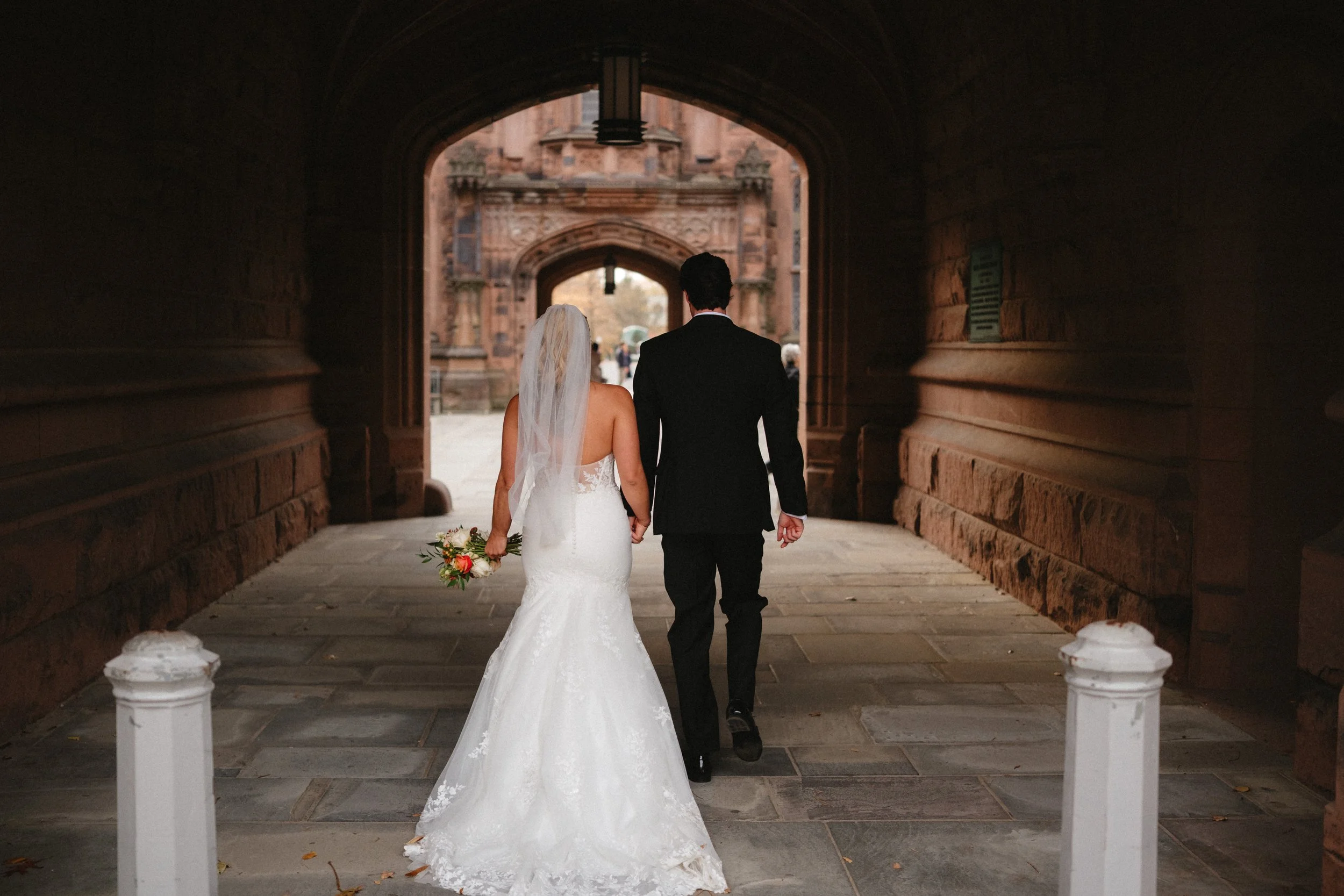 NASSAU INN PRINCETON NJ Venue-bride and groom leaving the church.jpg