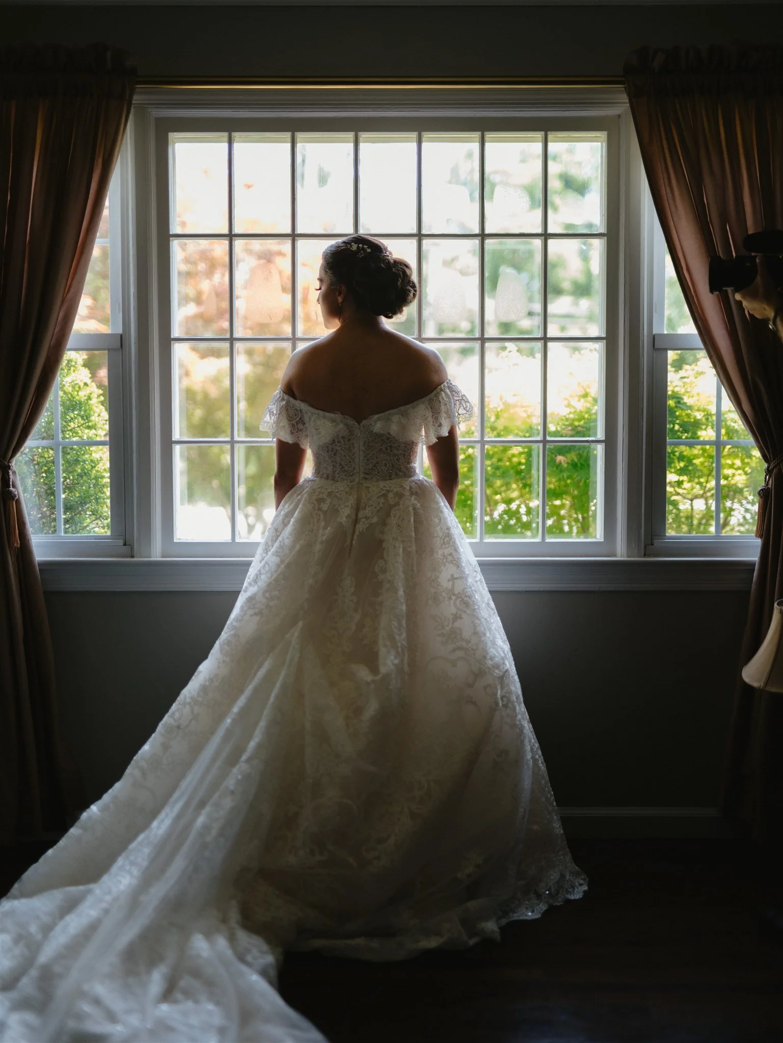 The Palace at Somerset Park-Somerset, NJ-bride in window.jpg