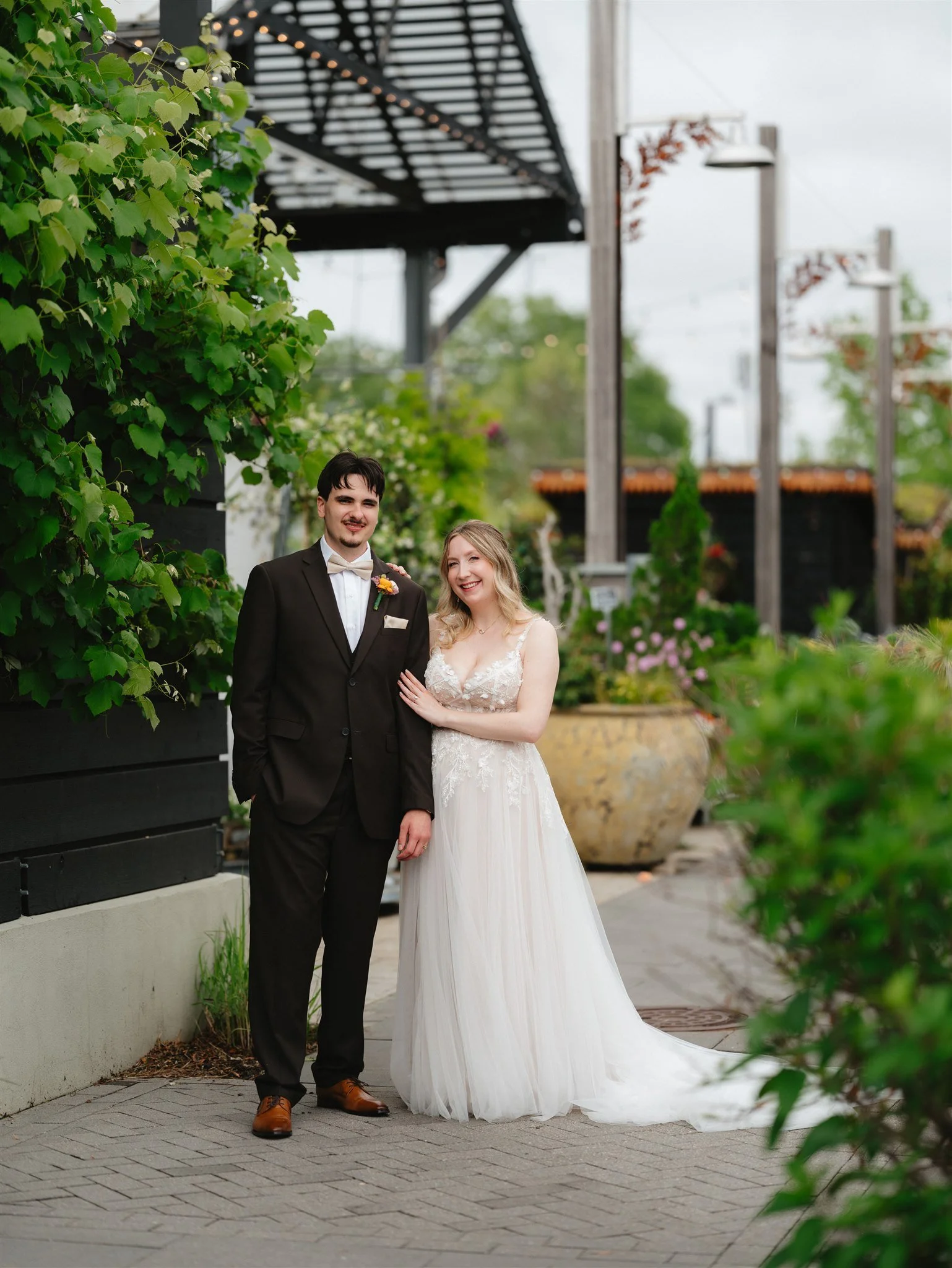 New Hope, PA- Terrain Gardens- psoing outside-wedding.jpg