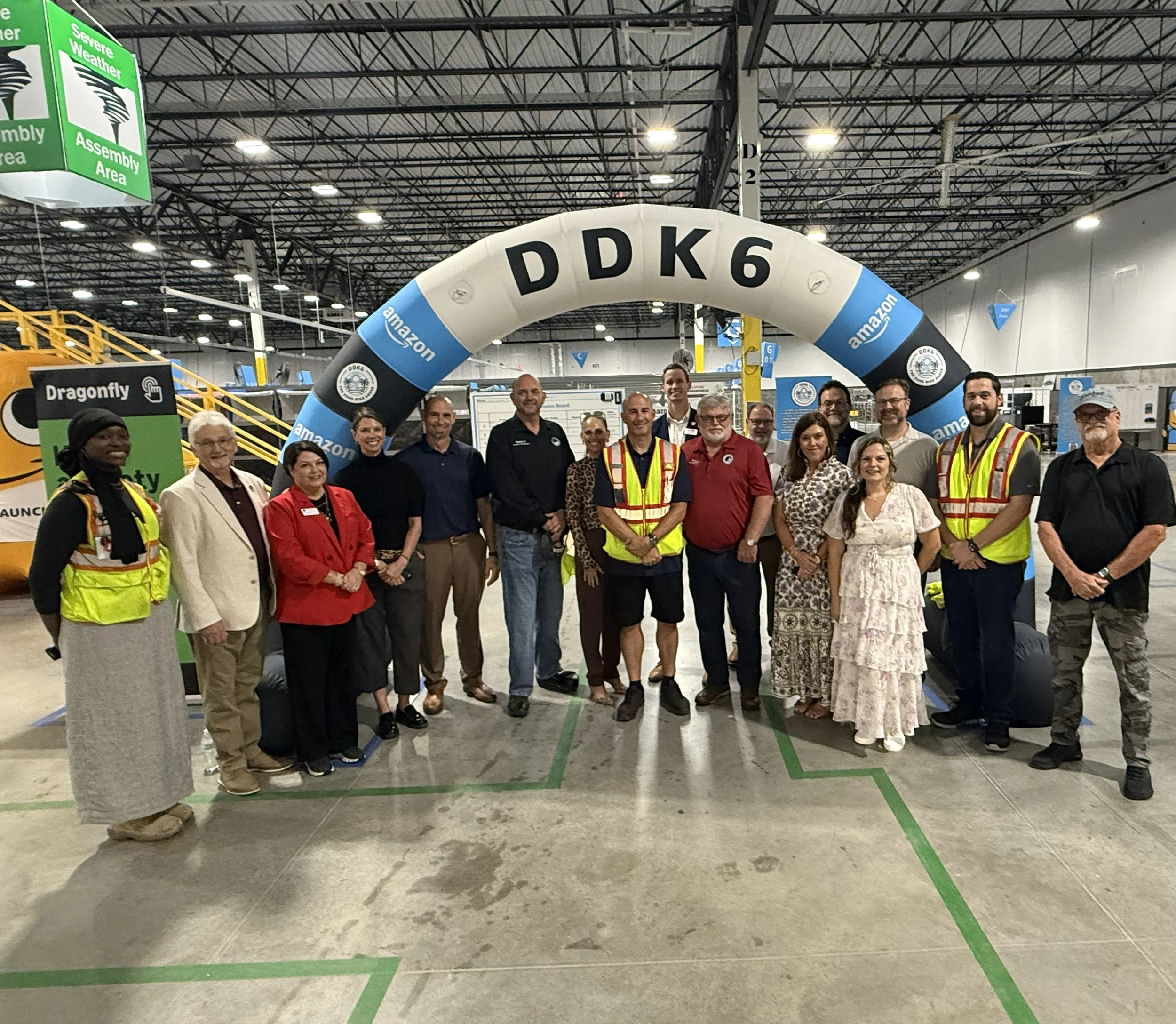 Local Officials Tour New Amazon Facility; 100+ Jobs Created in Walton County