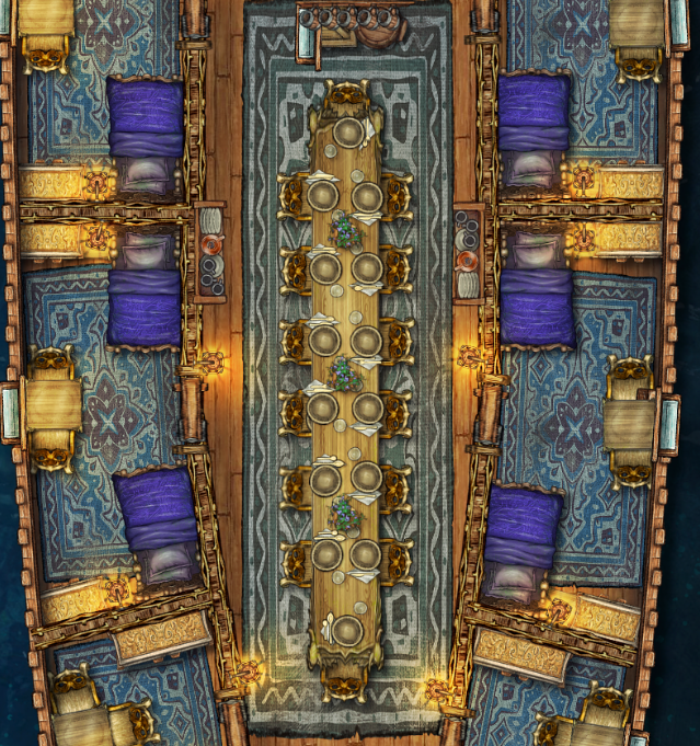 a grand dining table perfect for socializing