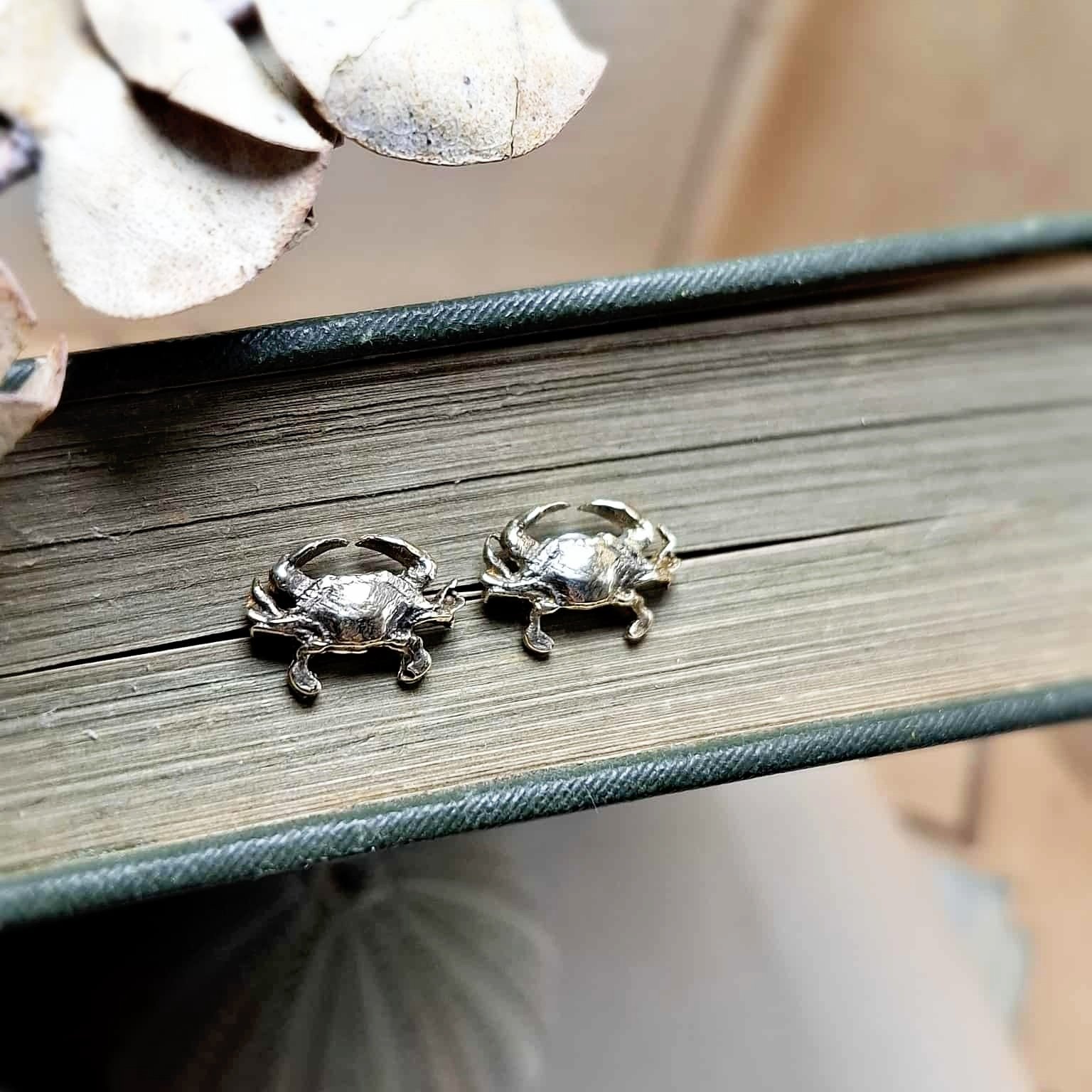 Brass Crap Stud Earrings