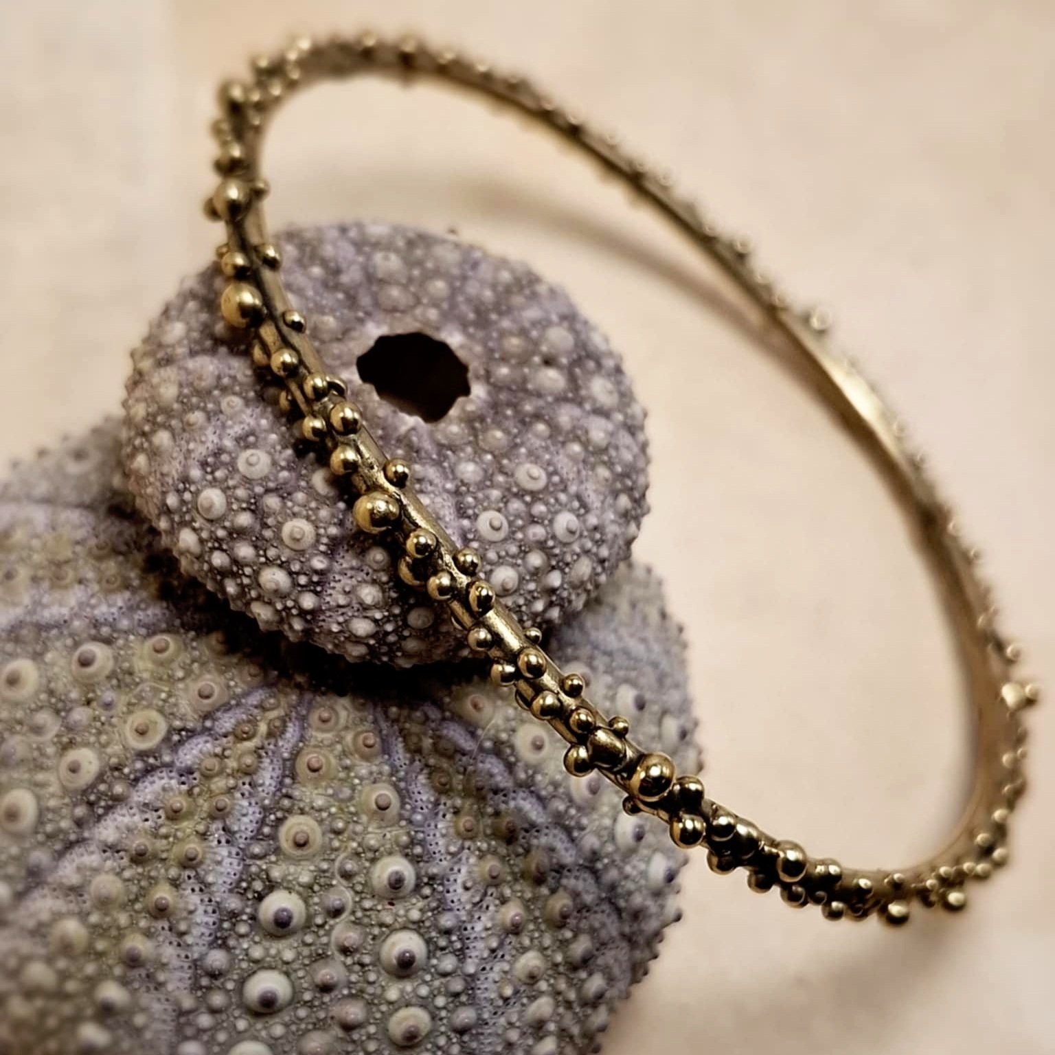 Grains Of Sand Brass Bangle