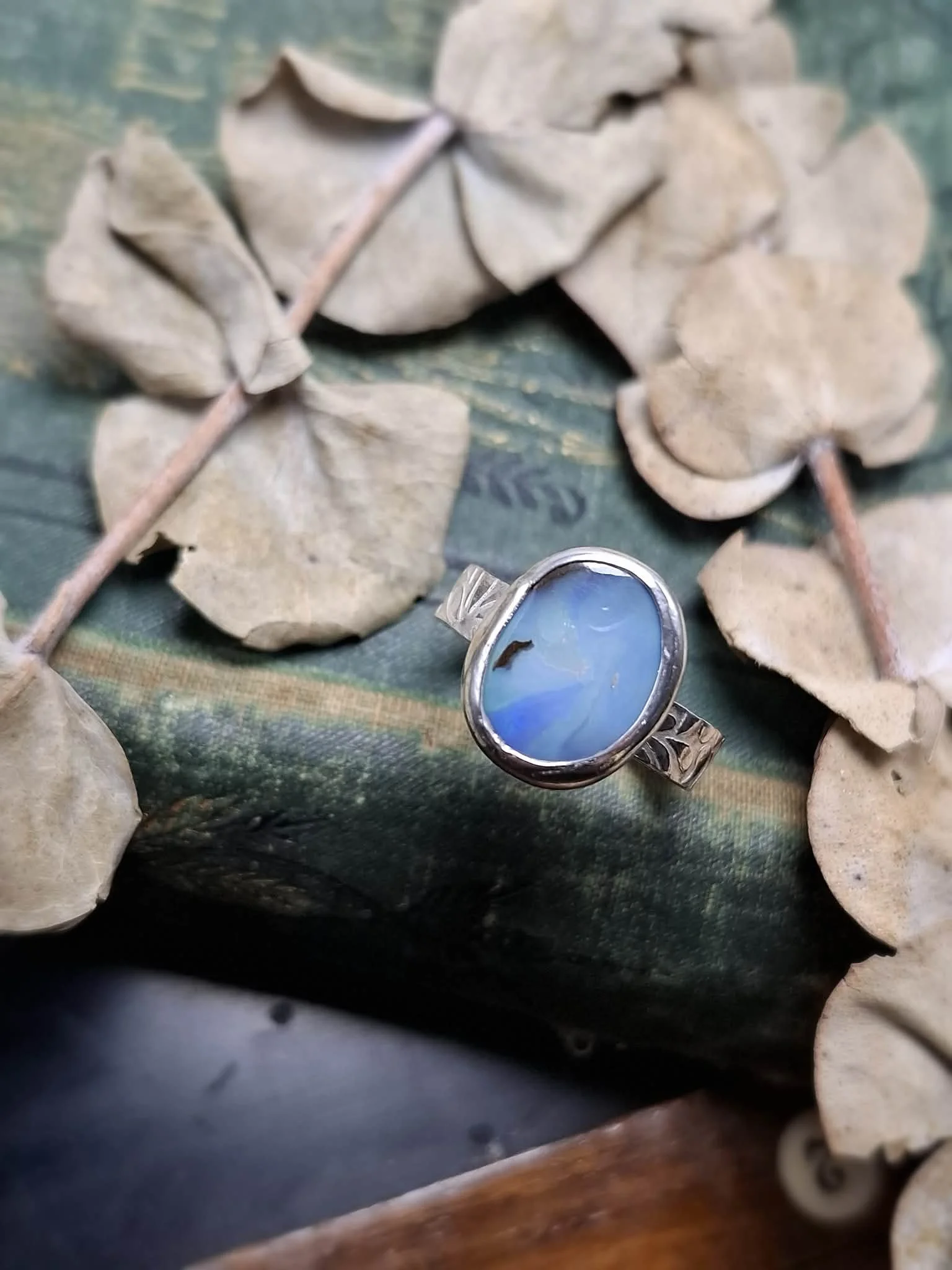 Australian Opal Ring Size 7 1/4