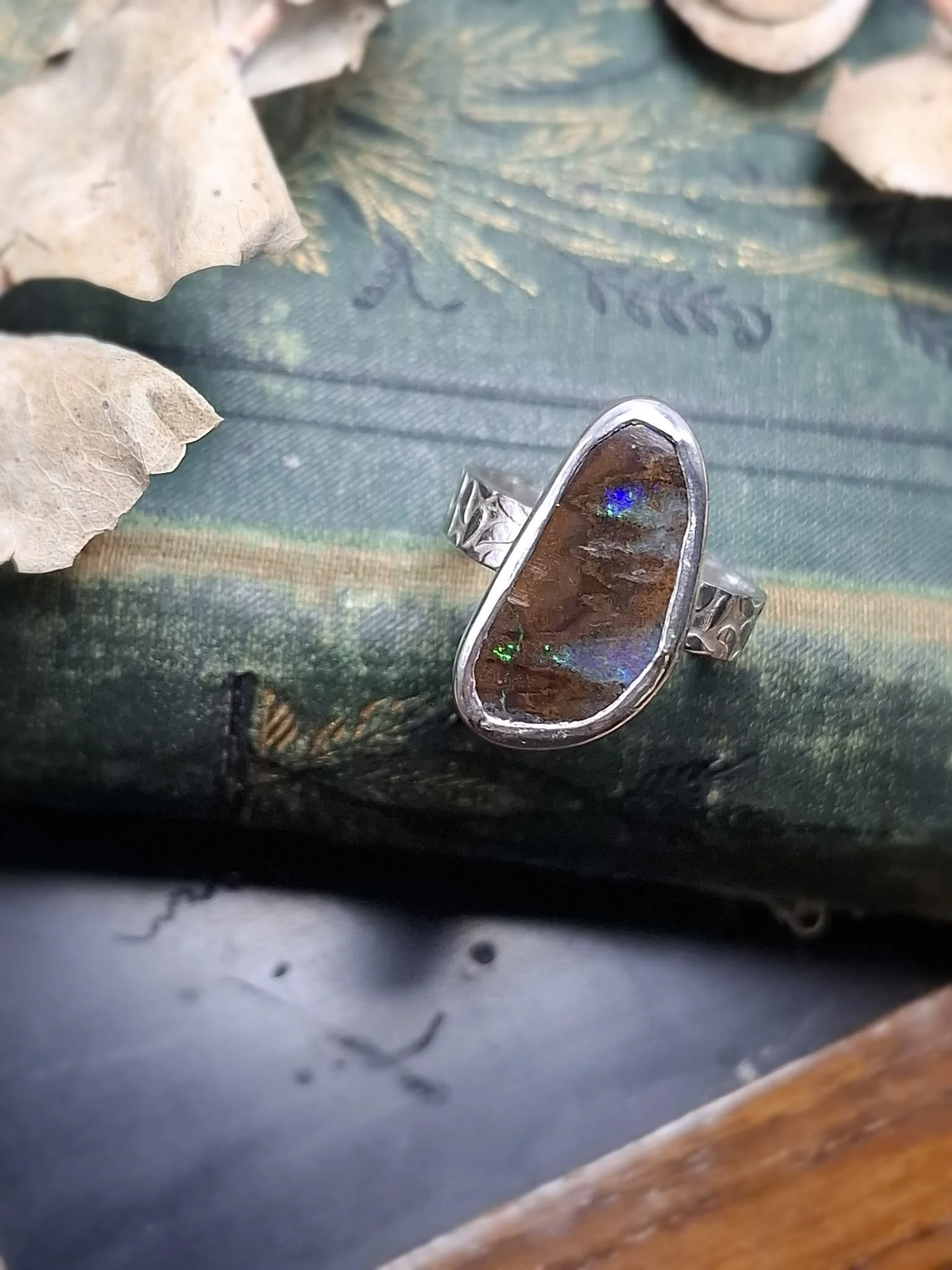Australian Opal Ring Size 6 1/4
