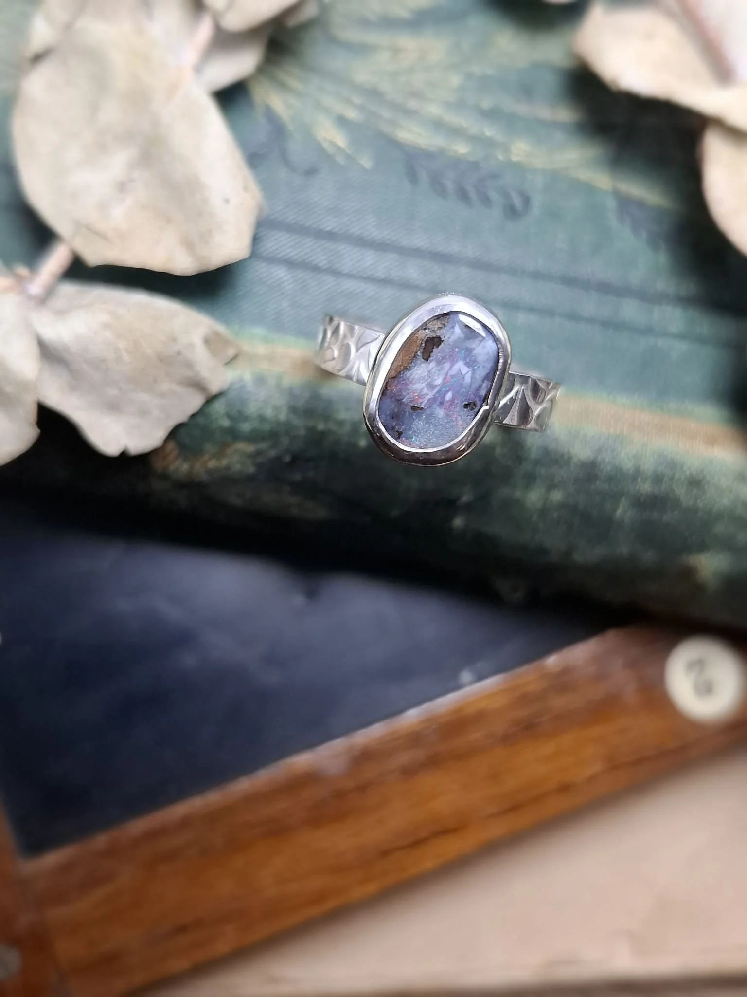 Australian Opal Ring Size 7 3/4