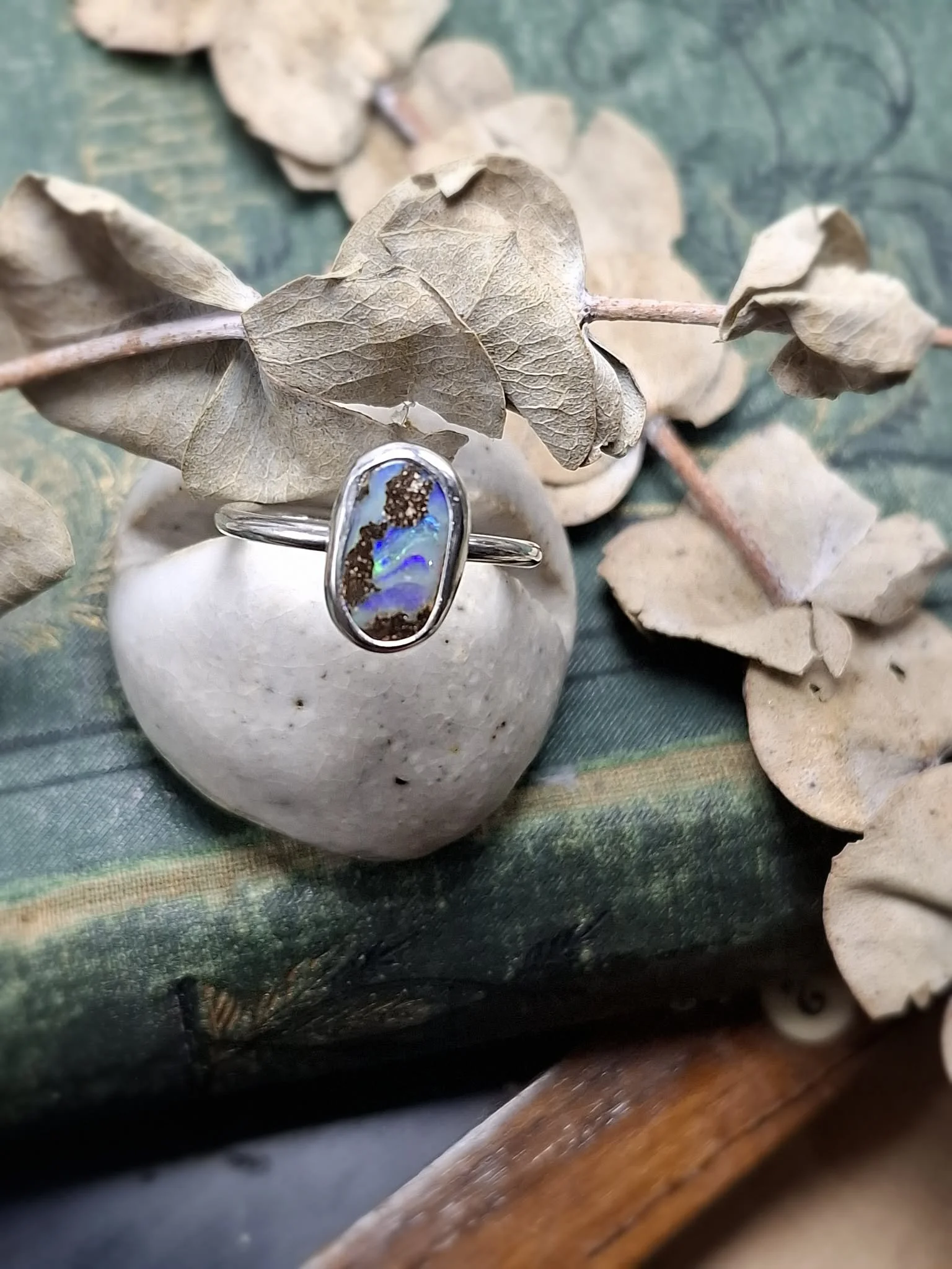 Australian Opal Ring Size 8