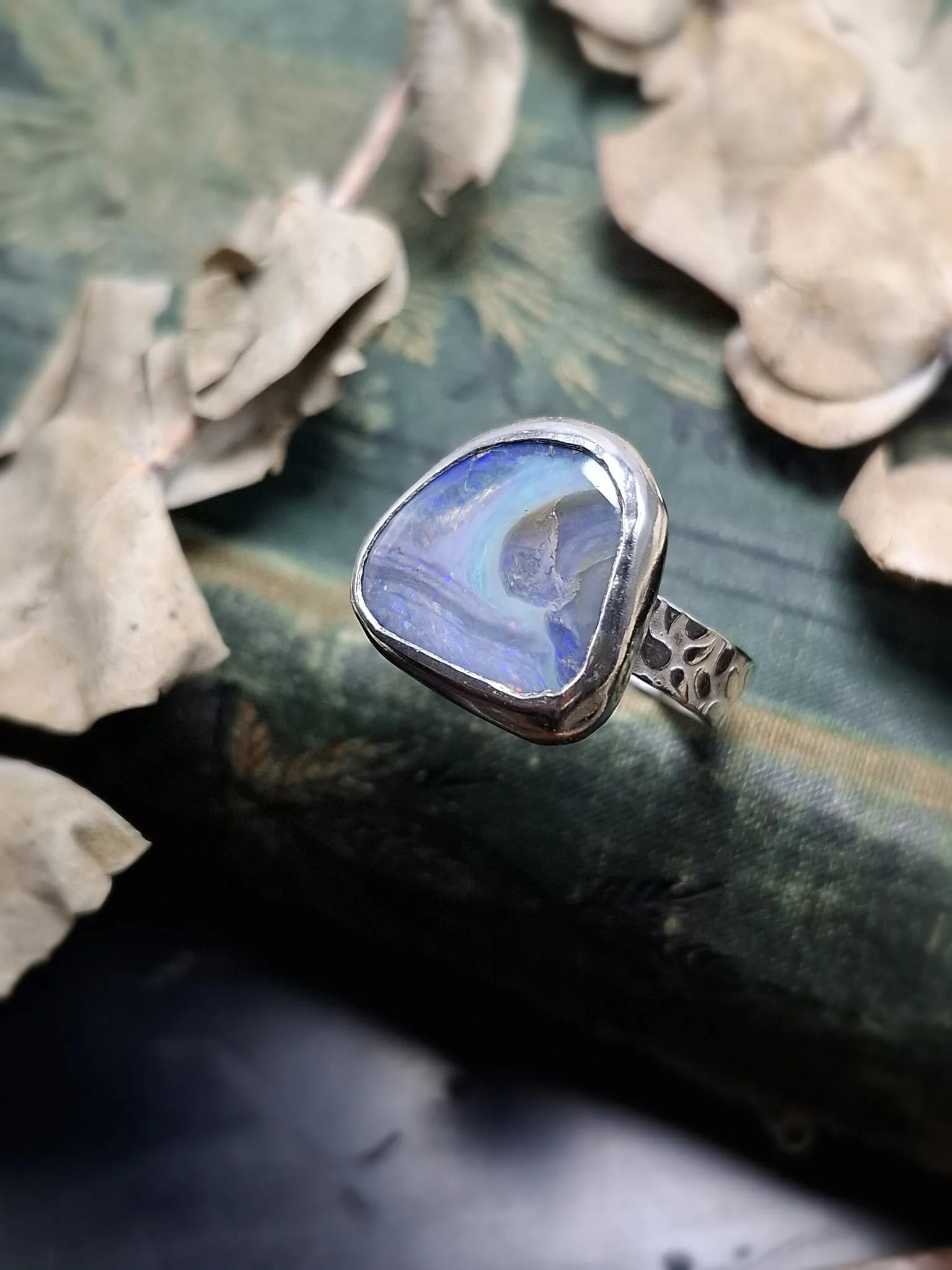 Australian Opal Ring Size 8 1/4