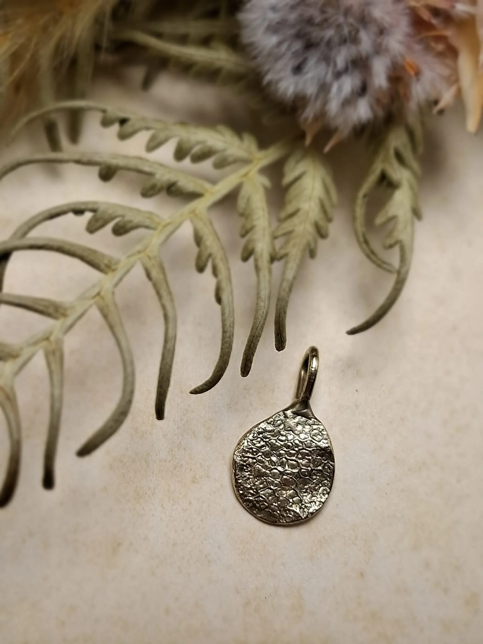 9ct Gold MINI Pet Print Pendant