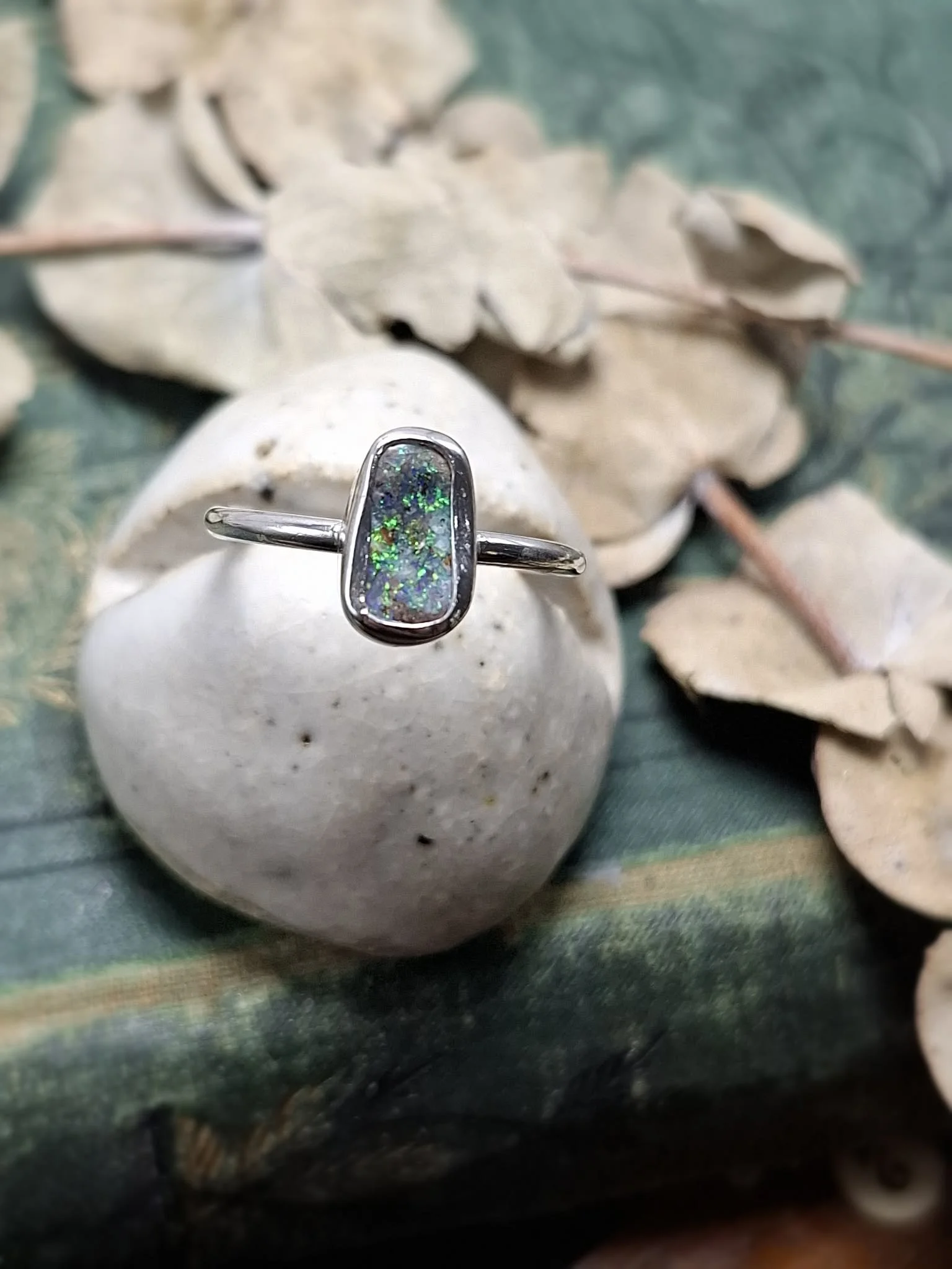 Australian Opal Ring Size 7 1/4