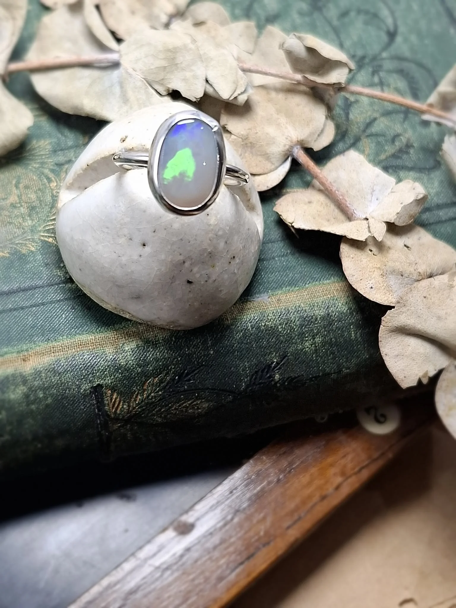 Australian Opal Ring Size 6 1/4